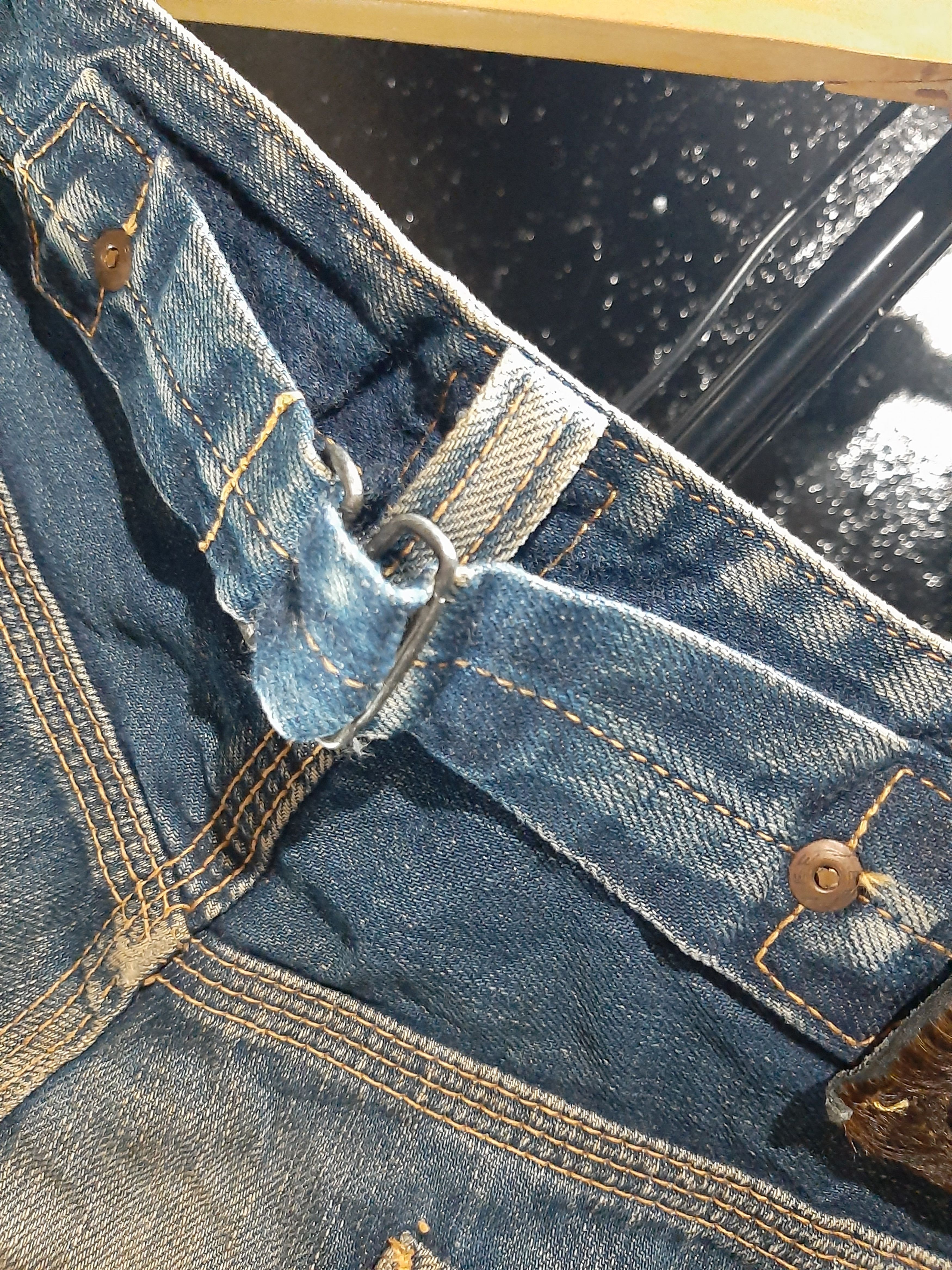 Lee × Vintage RARE VINTAGE 80s LEE COWBOY SELVAGE BUCKLE BACK DISTRESED Size US 29 - 6 Thumbnail