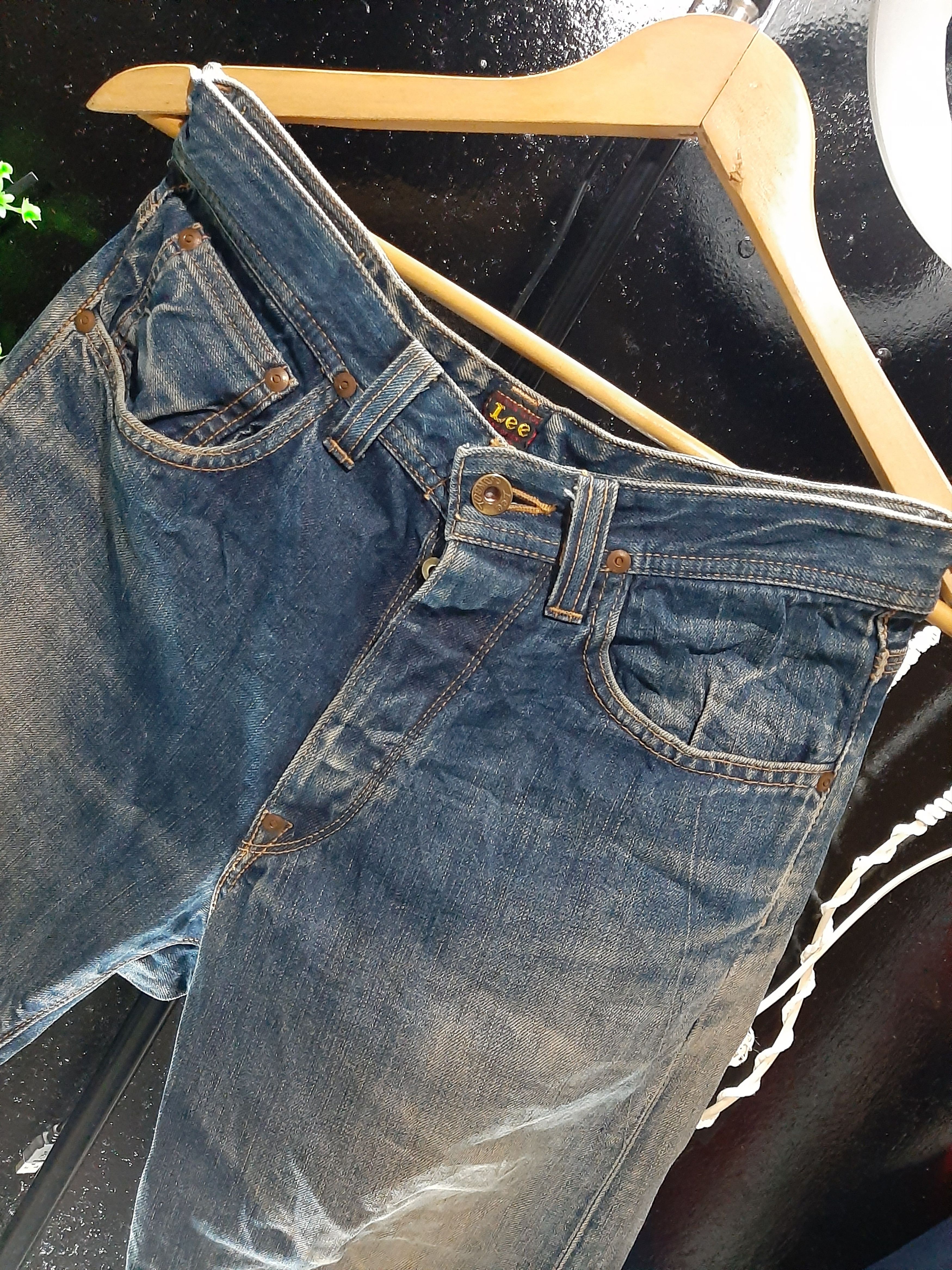 Lee × Vintage RARE VINTAGE 80s LEE COWBOY SELVAGE BUCKLE BACK DISTRESED Size US 29 - 10 Thumbnail