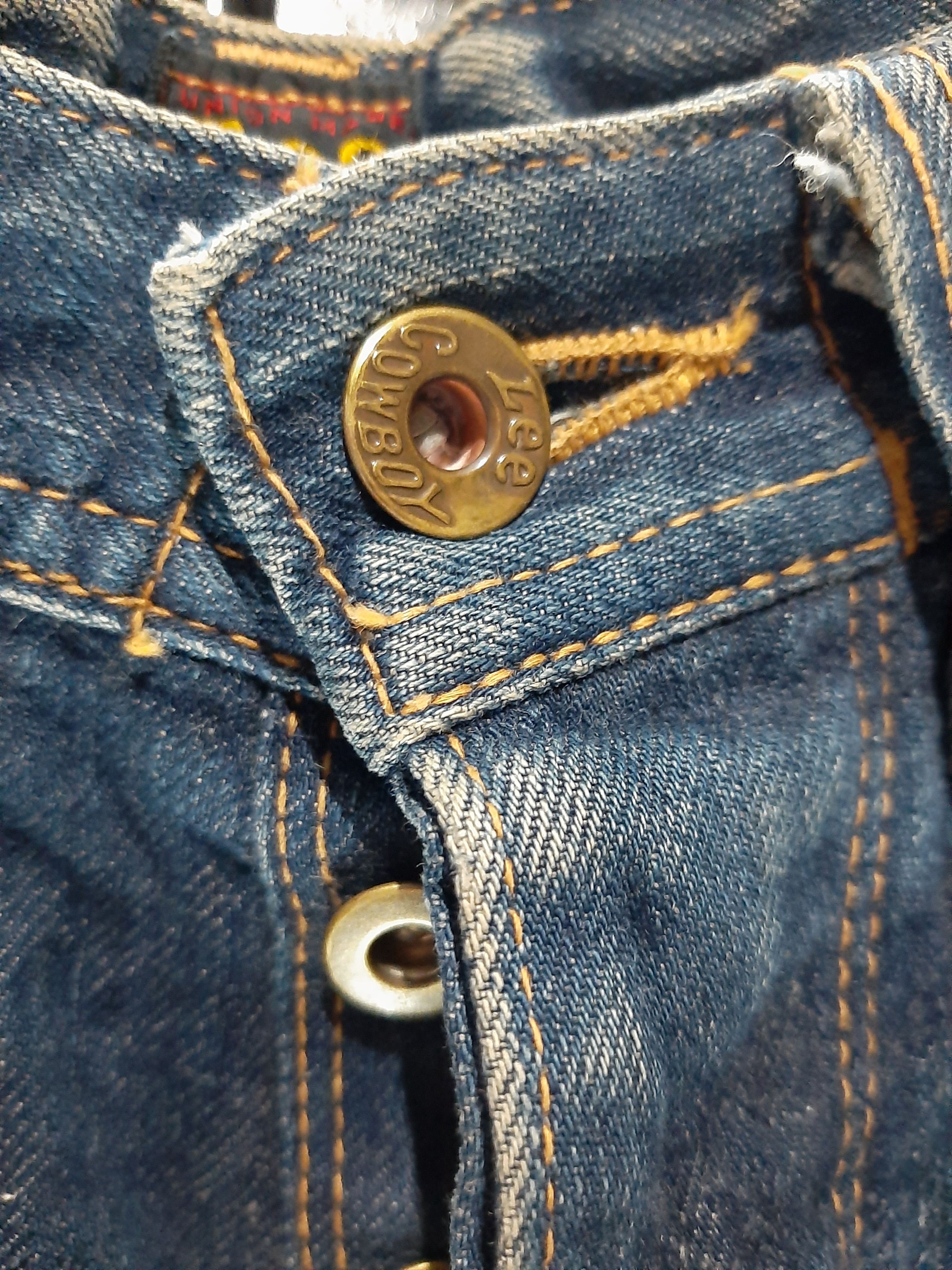 Lee × Vintage RARE VINTAGE 80s LEE COWBOY SELVAGE BUCKLE BACK DISTRESED Size US 29 - 13 Thumbnail