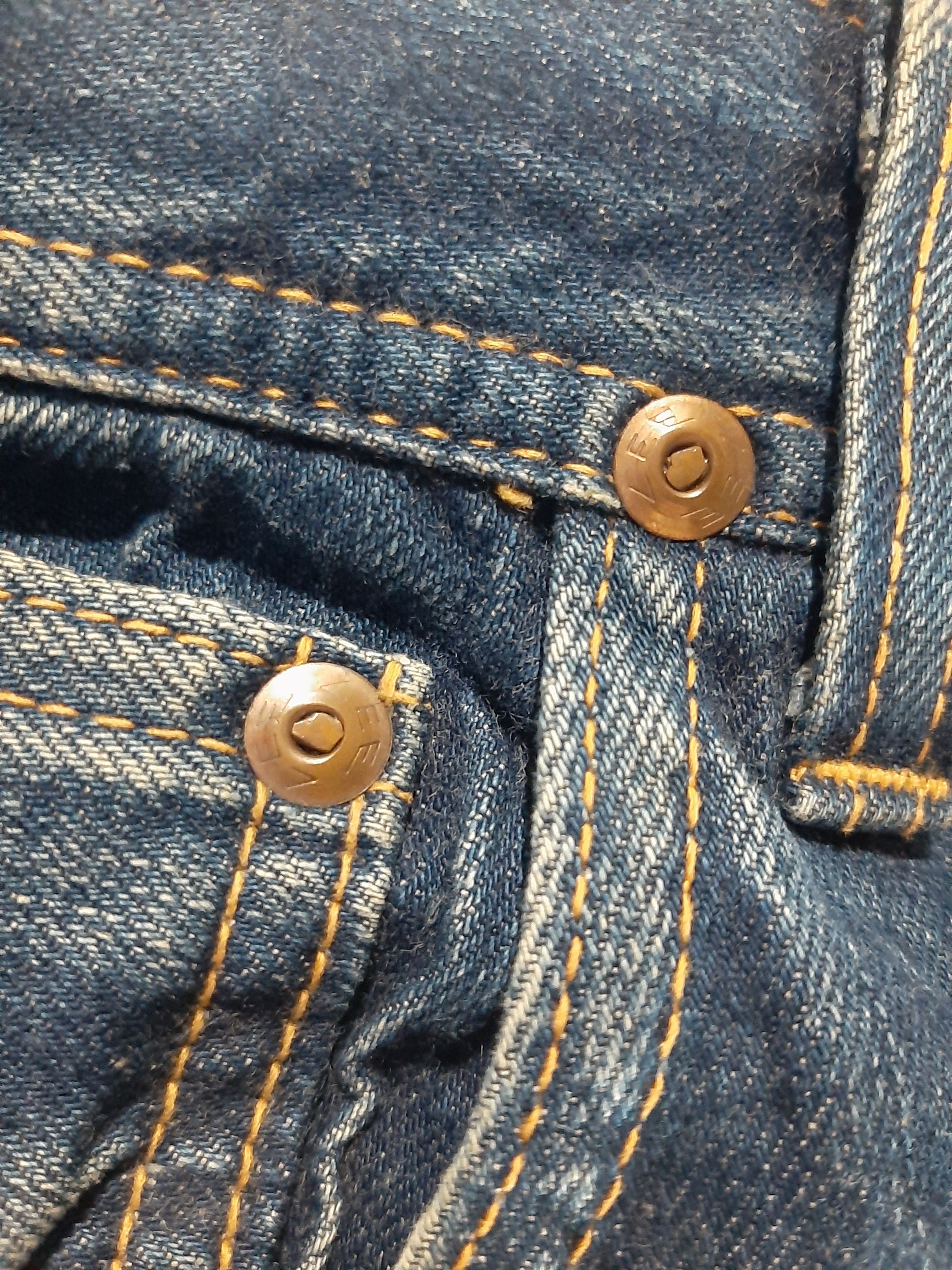 Lee × Vintage RARE VINTAGE 80s LEE COWBOY SELVAGE BUCKLE BACK DISTRESED Size US 29 - 12 Thumbnail