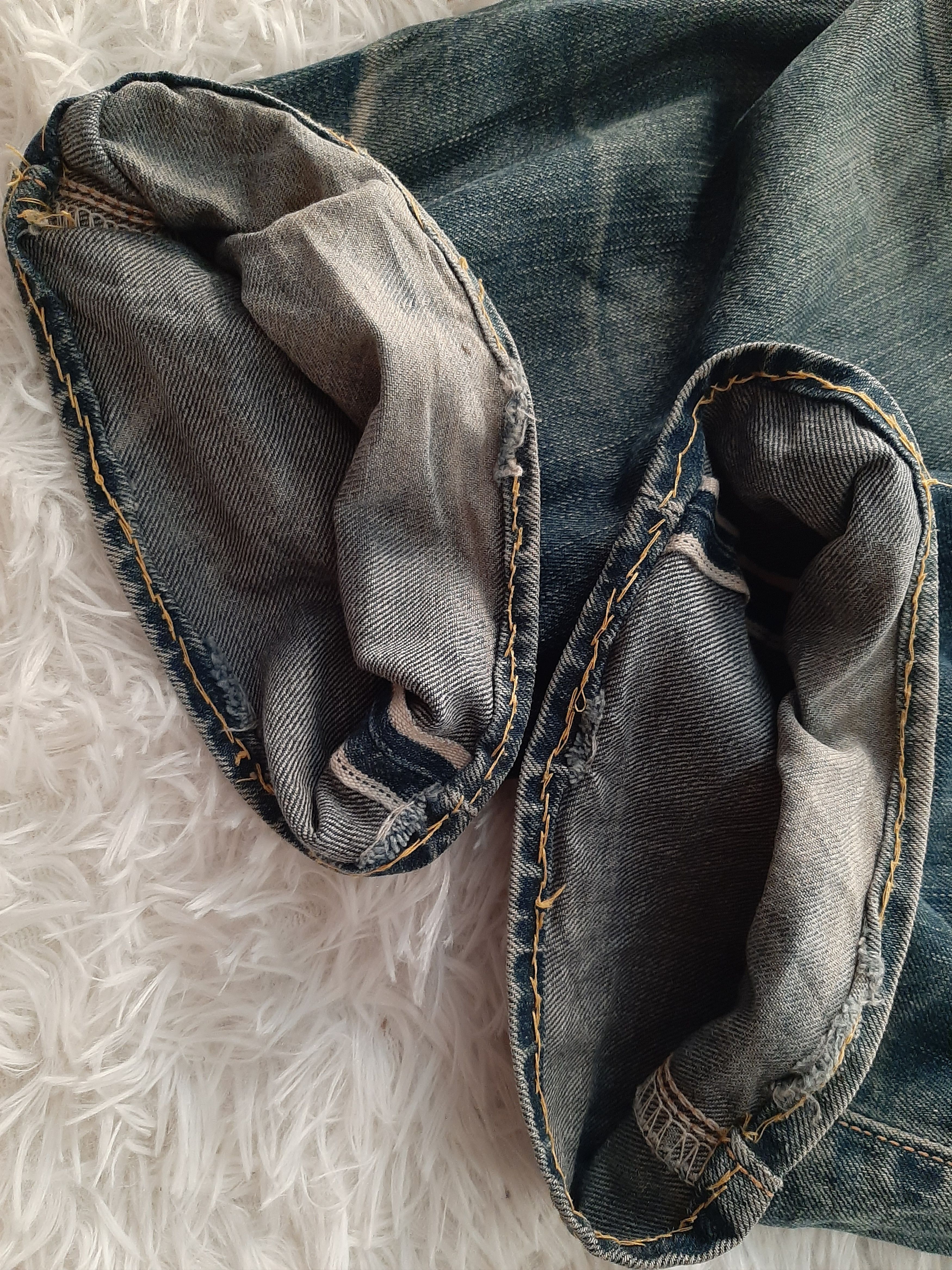 Lee × Vintage RARE VINTAGE 80s LEE COWBOY SELVAGE BUCKLE BACK DISTRESED Size US 29 - 23 Thumbnail