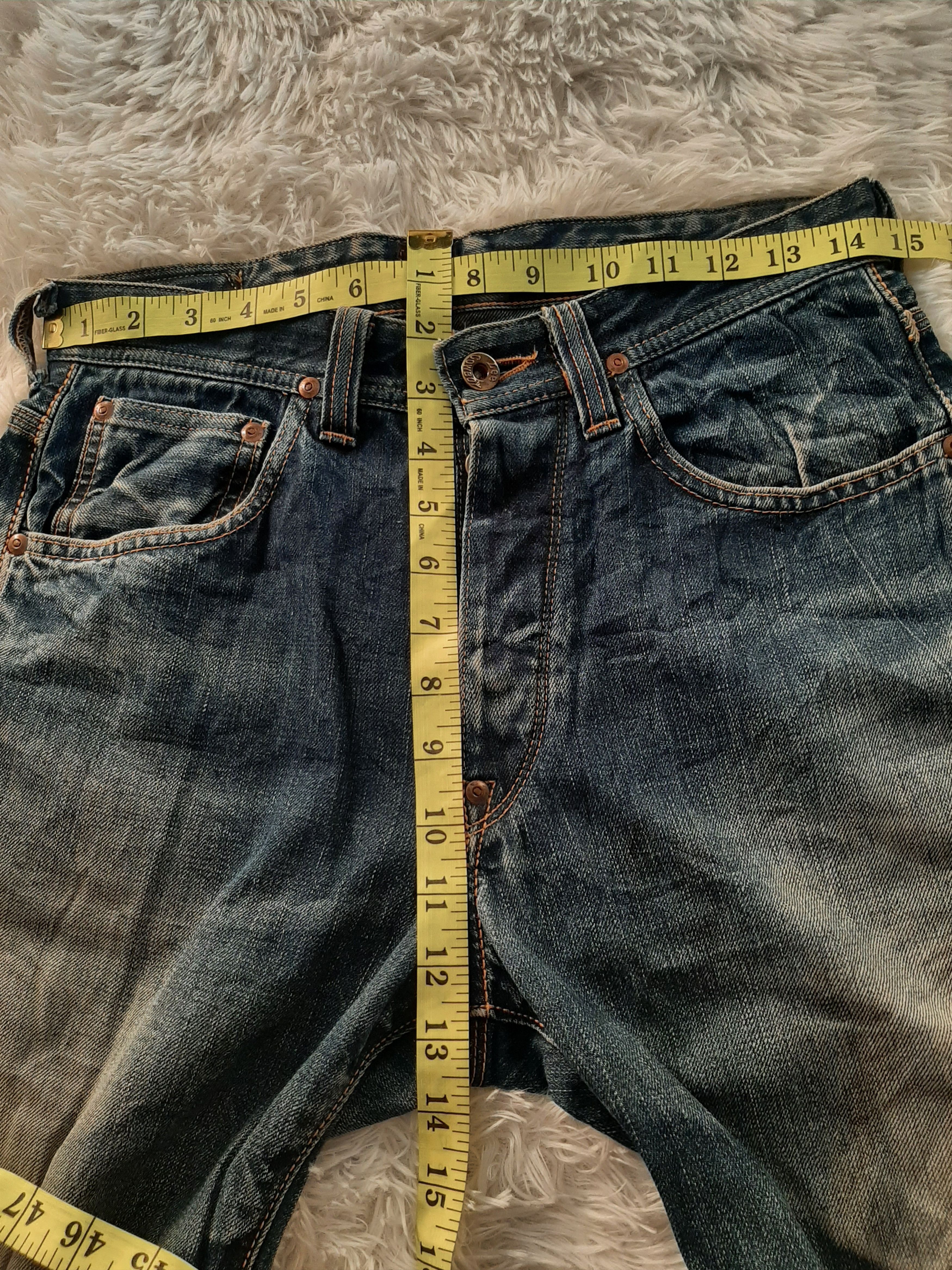 Lee × Vintage RARE VINTAGE 80s LEE COWBOY SELVAGE BUCKLE BACK DISTRESED Size US 29 - 24 Thumbnail