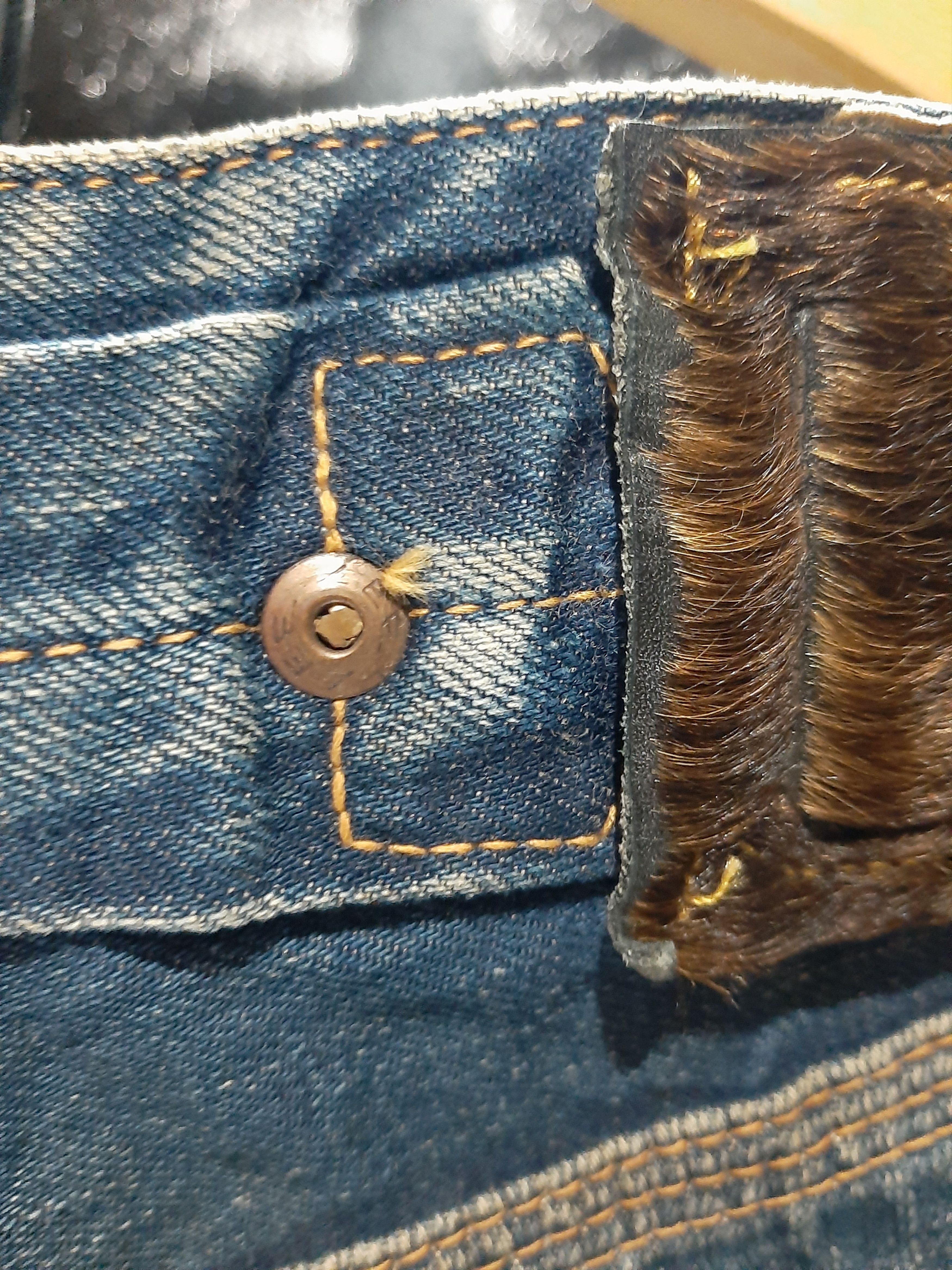 Lee × Vintage RARE VINTAGE 80s LEE COWBOY SELVAGE BUCKLE BACK DISTRESED Size US 29 - 5 Thumbnail
