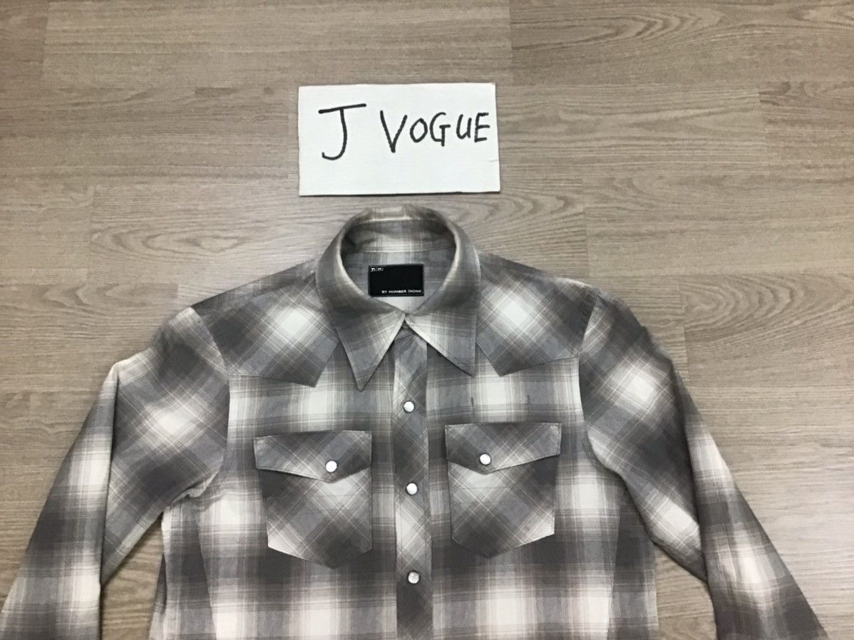 Number (N)ine × Takahiromiyashita The Soloist. Number Nine Musical Note Tartan Shirt Size US M / EU 48-50 / 2 - 2 Thumbnail