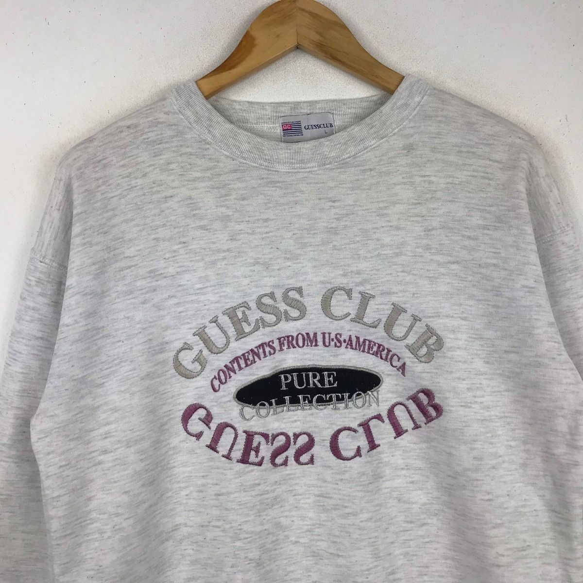 Guess vintage guess club jumper pullover sweatshirt Size US M / EU 48-50 / 2 - 2 Thumbnail