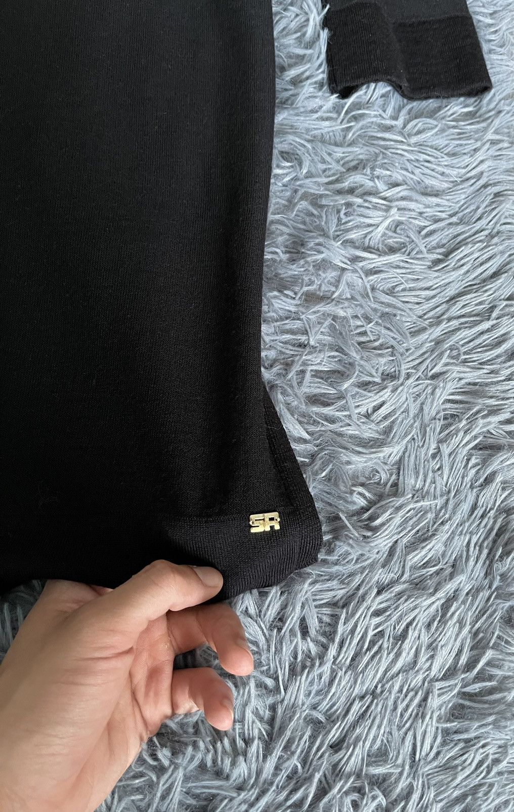 Sonia Rykiel × Vintage Sonia Rykiel 90s vintage wool cardigan with shining buttons Size S / US 4 / IT 40 - 3 Thumbnail