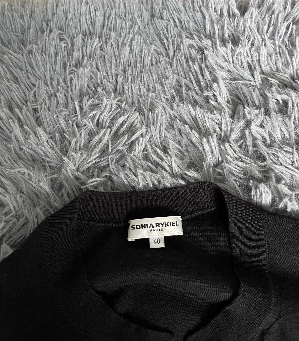 Sonia Rykiel × Vintage Sonia Rykiel 90s vintage wool cardigan with shining buttons Size S / US 4 / IT 40 - 6 Thumbnail