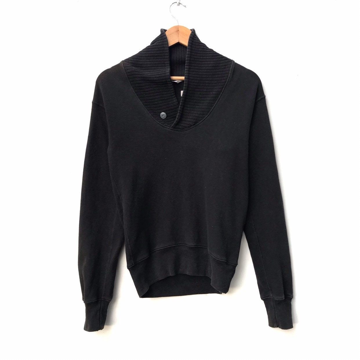 image of Vintage Kapital Kiro Hirata Jumper Pullover Sweatshirt in Black, Women's (Size Medium)