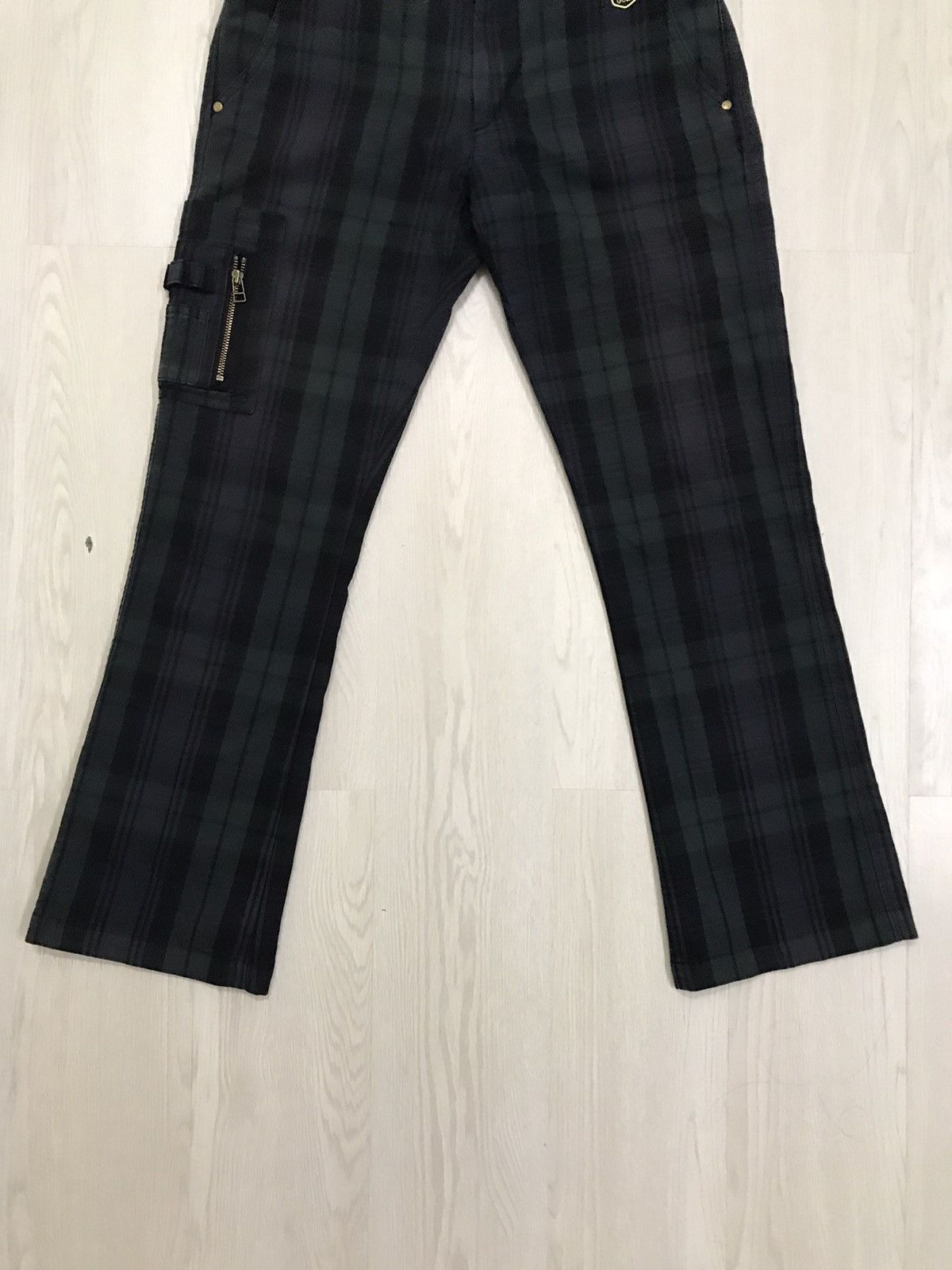 Edwin × Japanese Brand × Vintage Vintage Edwin Cargo Pants Plaid Bootcut Pants Size US 30 / EU 46 - 5 Thumbnail