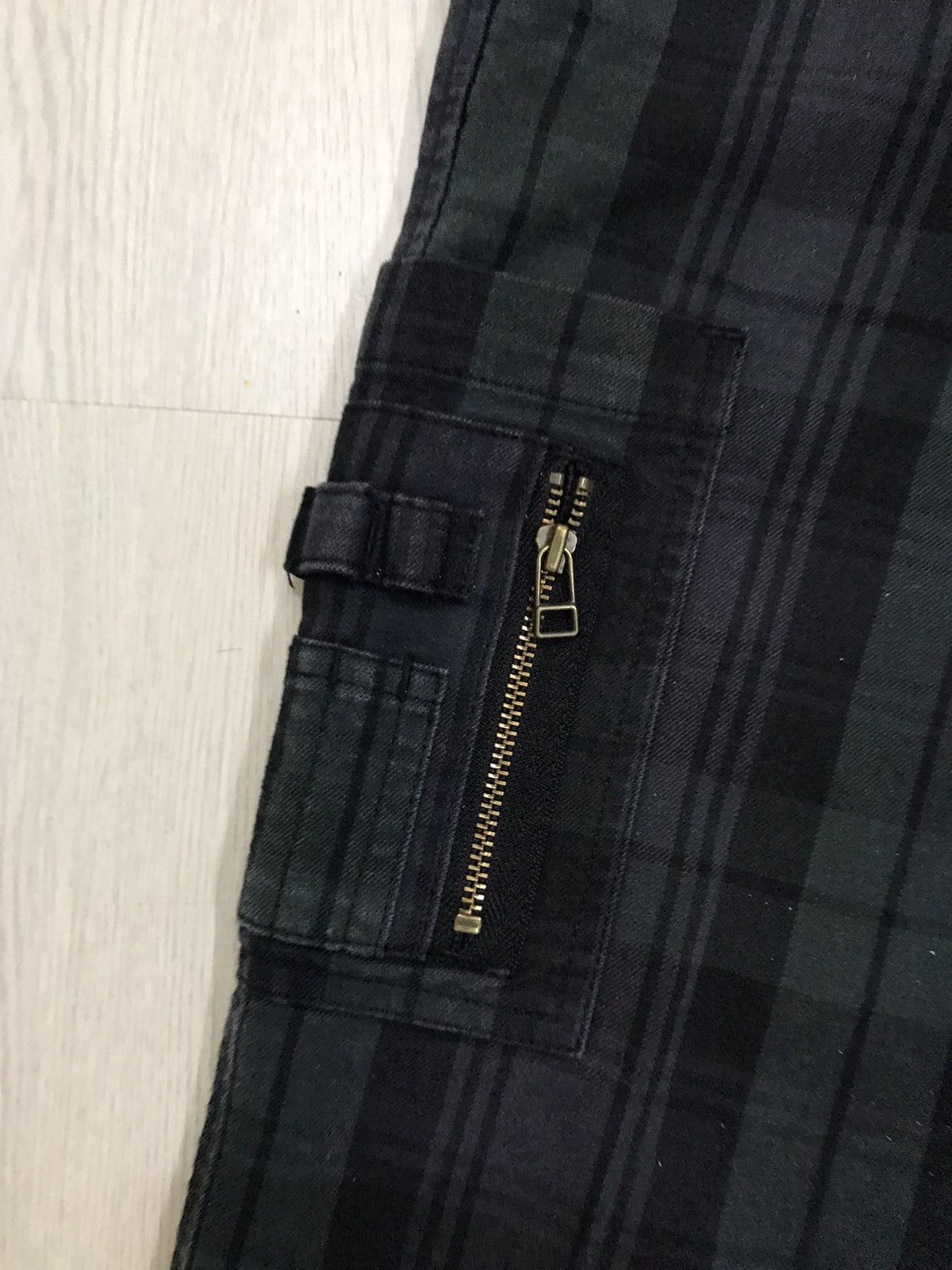Edwin × Japanese Brand × Vintage Vintage Edwin Cargo Pants Plaid Bootcut Pants Size US 30 / EU 46 - 7 Thumbnail