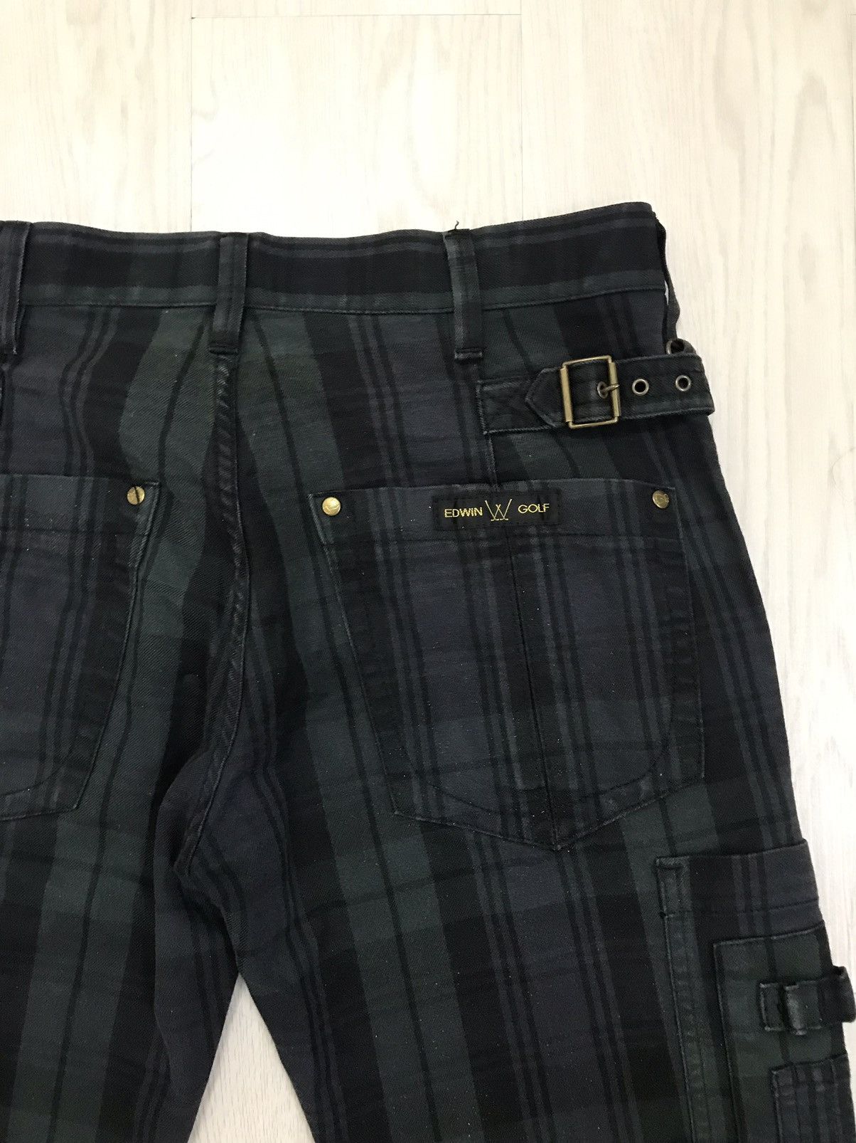 Edwin × Japanese Brand × Vintage Vintage Edwin Cargo Pants Plaid Bootcut Pants Size US 30 / EU 46 - 11 Thumbnail