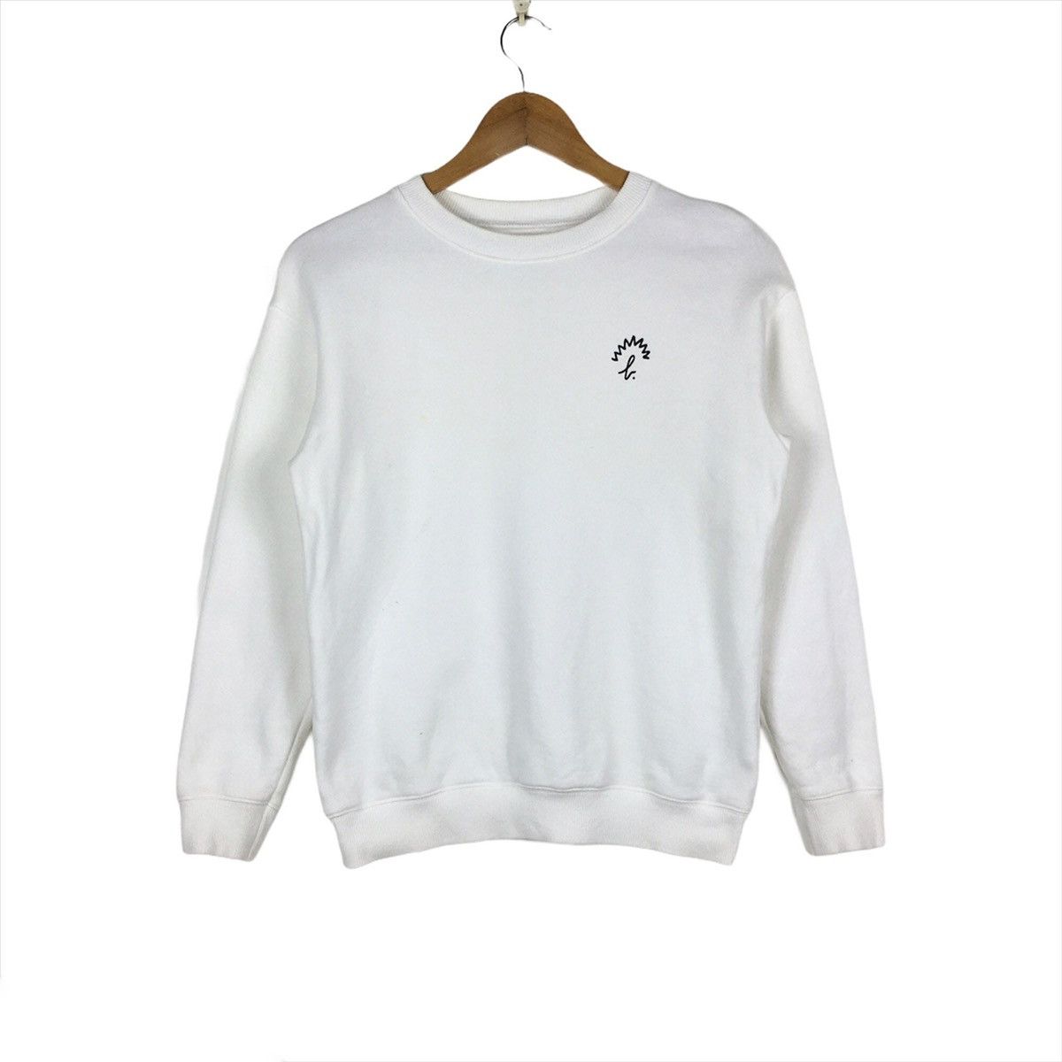 image of Adam Et Rope x Agnes B Vintage Agnes B Homme Paris Jumper Pullover Sweatshirt in White, Women's (Si