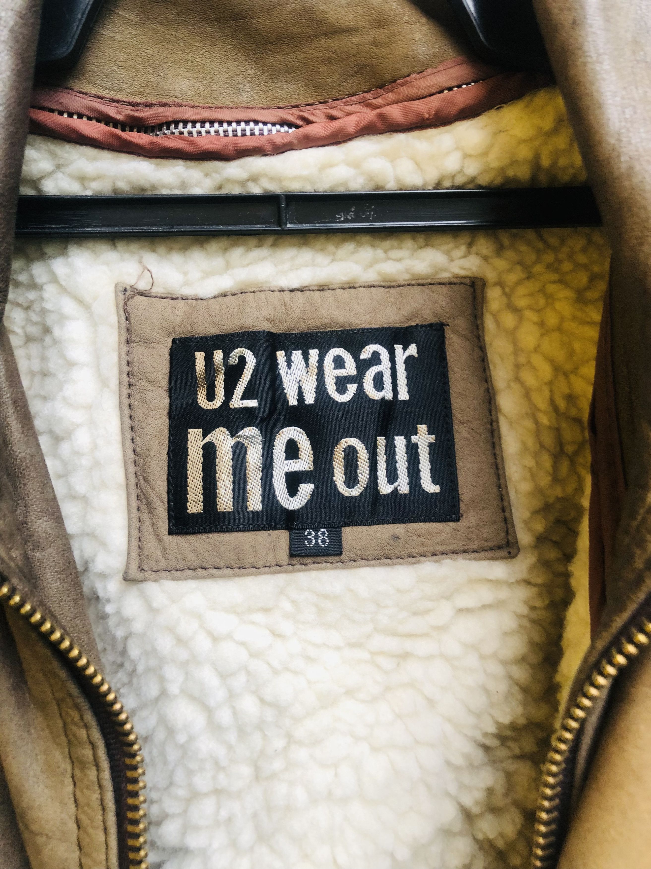 Japanese Brand × Vintage Vintage U2 Wear Me Out Leather Jacket Designed Style Size US L / EU 52-54 / 3 - 7 Thumbnail