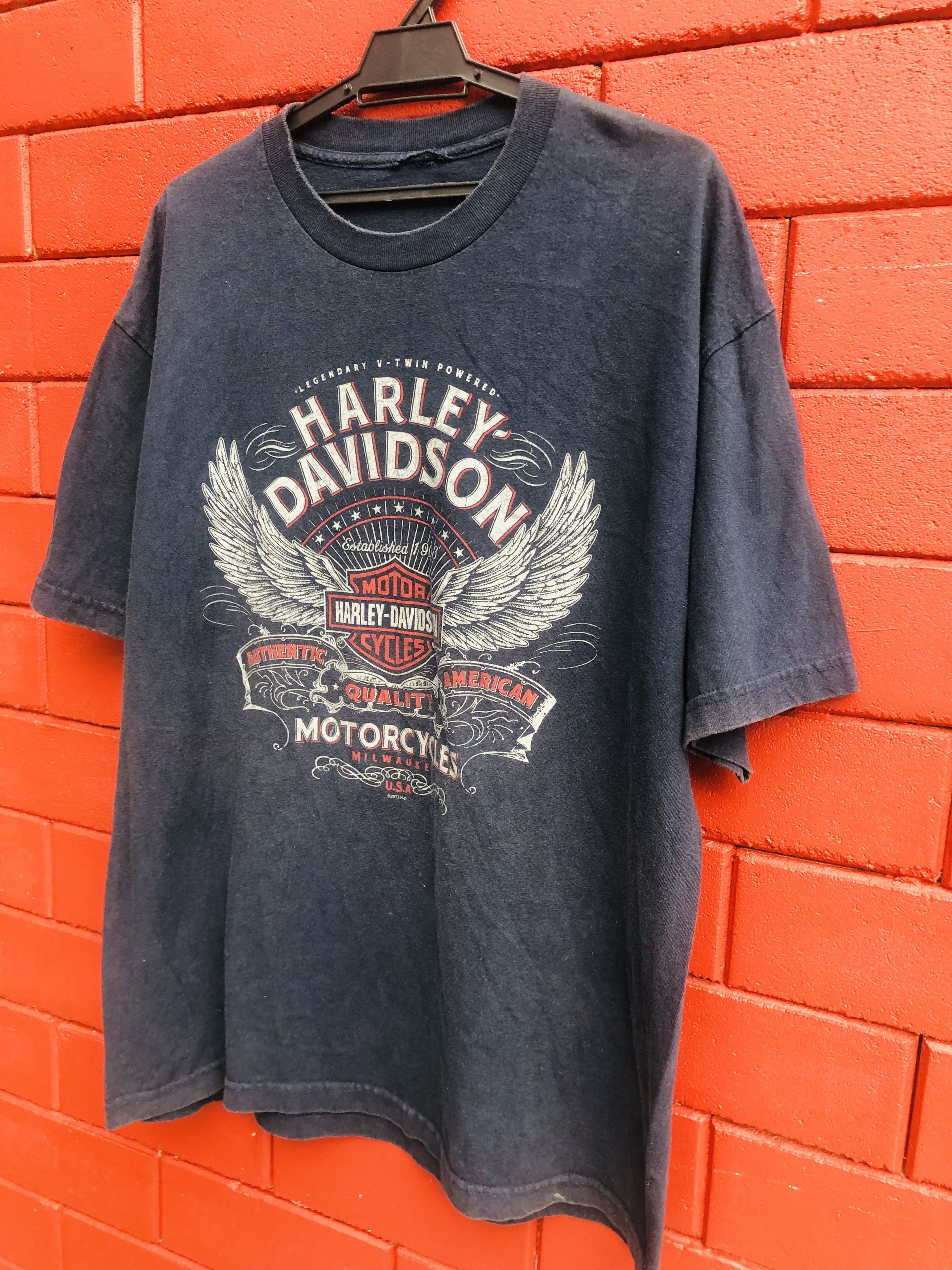 Harley Davidson × Japanese Brand × Vintage Vintage Harley Davidson Legendary V-Twin Shirt Size US XL / EU 56 / 4 - 4 Thumbnail
