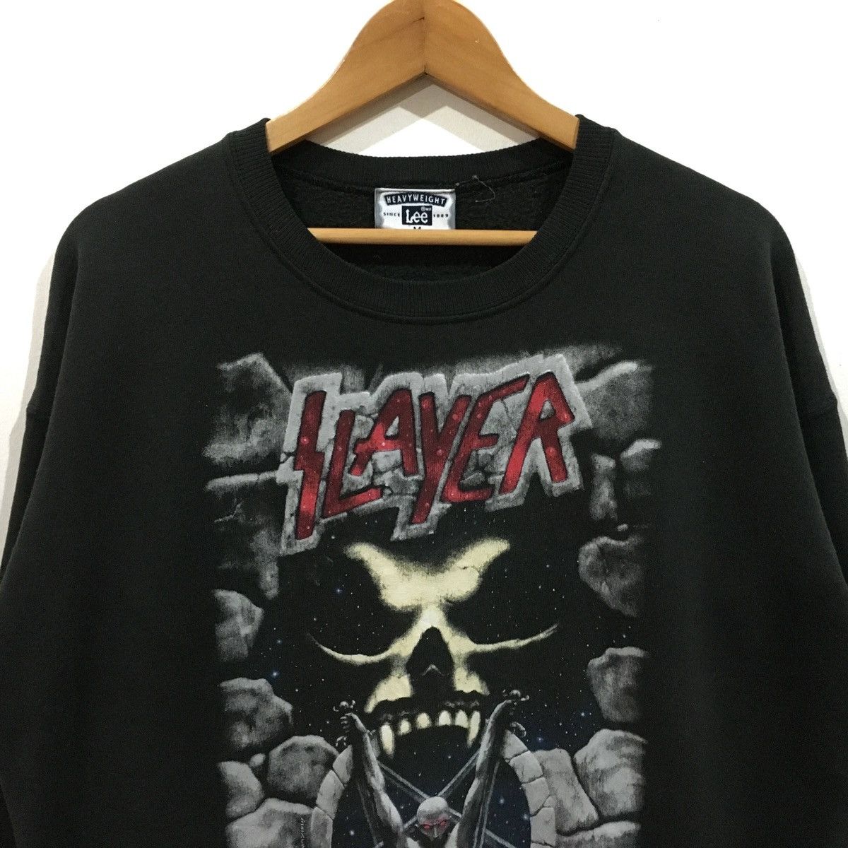 Band Tees vintage slayer live intrusion 90s jumper pullover sweatshir Size US M / EU 48-50 / 2 - 3 Thumbnail