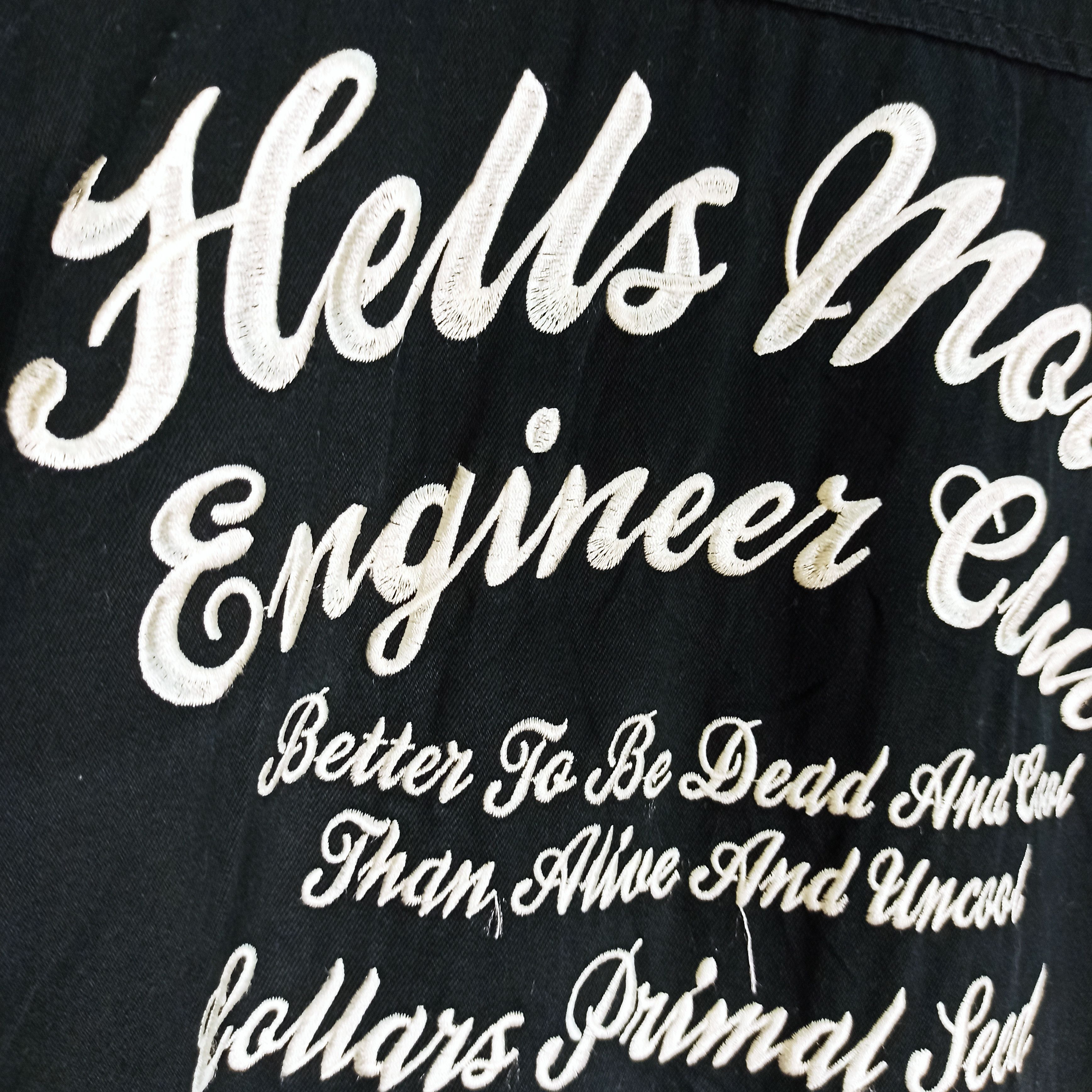 If Six Was Nine Rare Collars Primal Seed Jacket " Hells Motor Engineer Club" Size US L / EU 52-54 / 3 - 3 Thumbnail