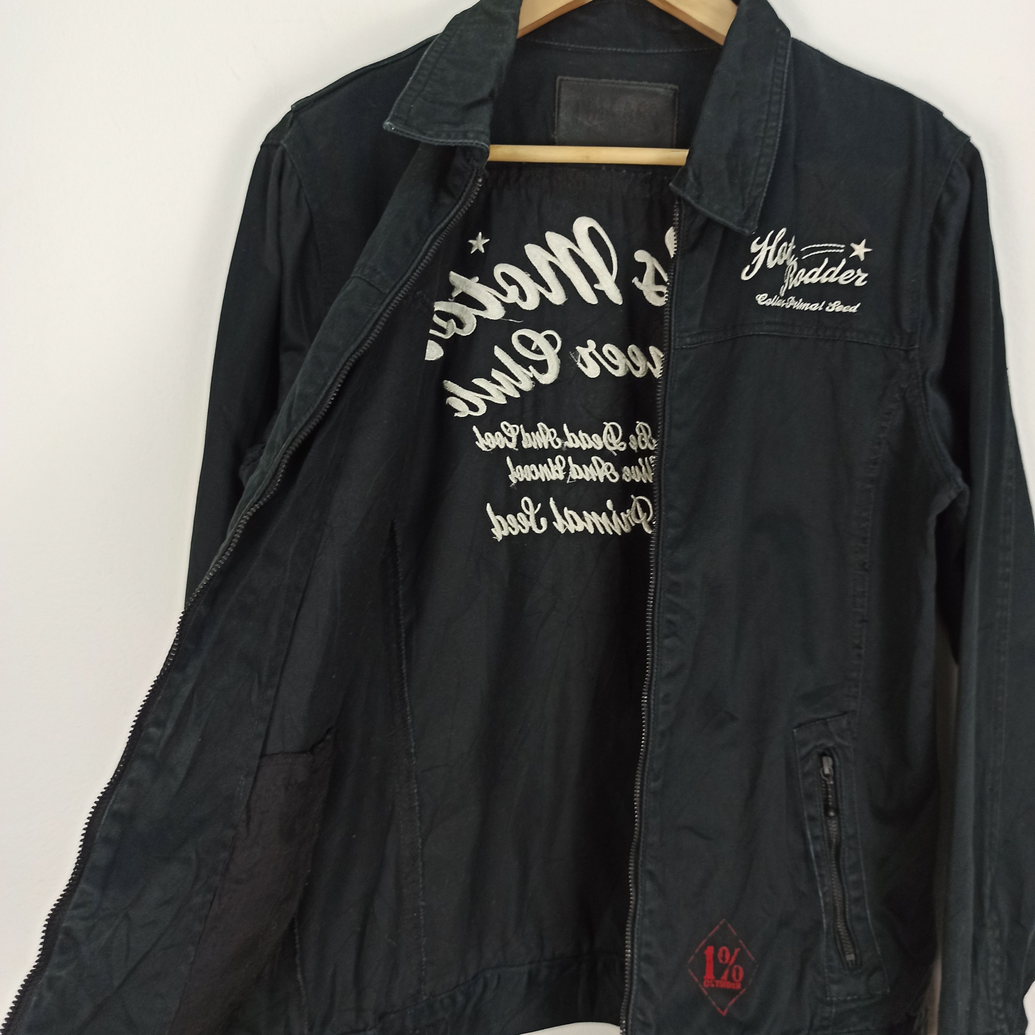 If Six Was Nine Rare Collars Primal Seed Jacket " Hells Motor Engineer Club" Size US L / EU 52-54 / 3 - 9 Thumbnail