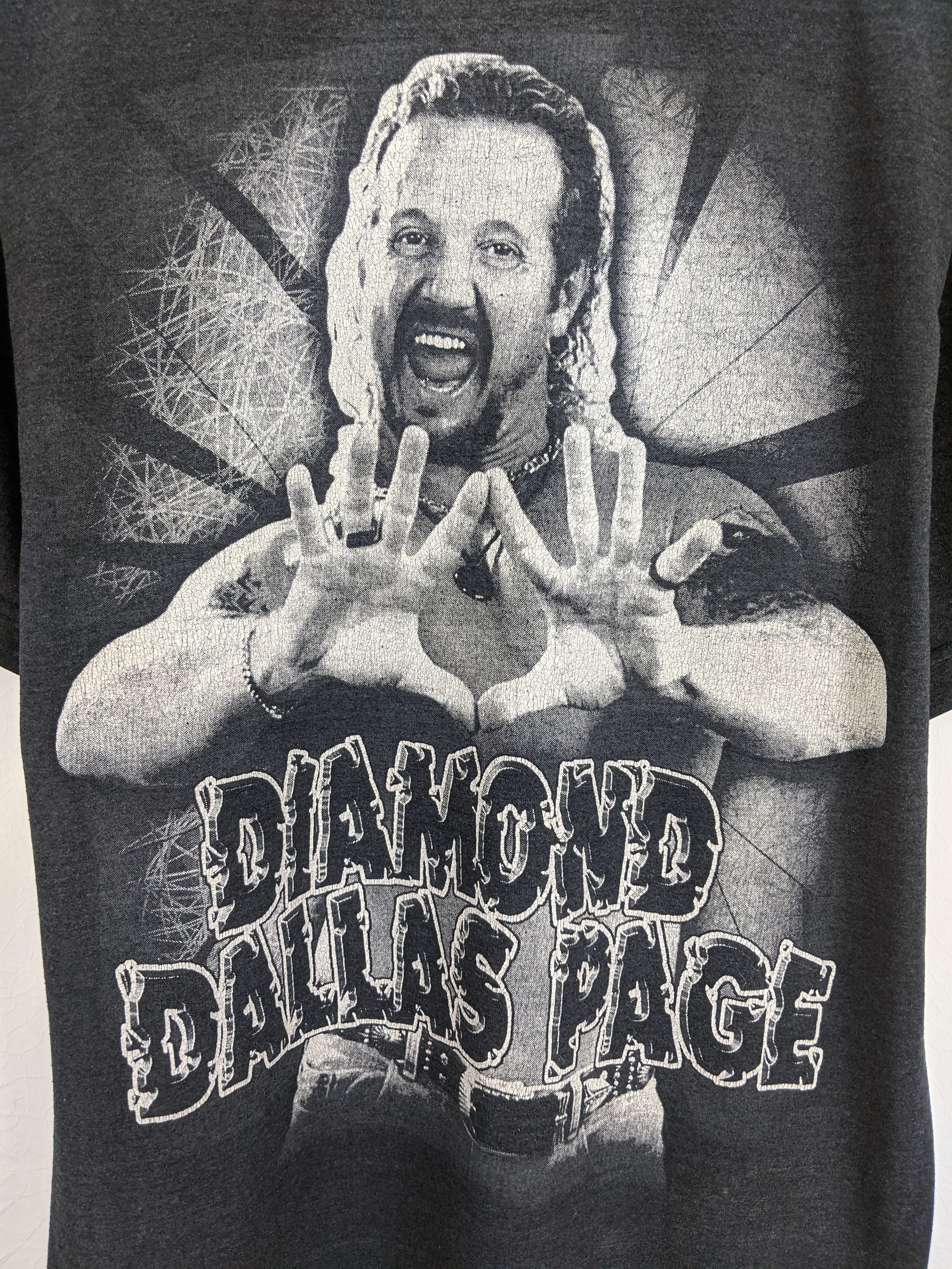 Vintage Vintage Bootleg Diamond Dallas Page Wrestling shirt Size US L / EU 52-54 / 3 - 4 Thumbnail