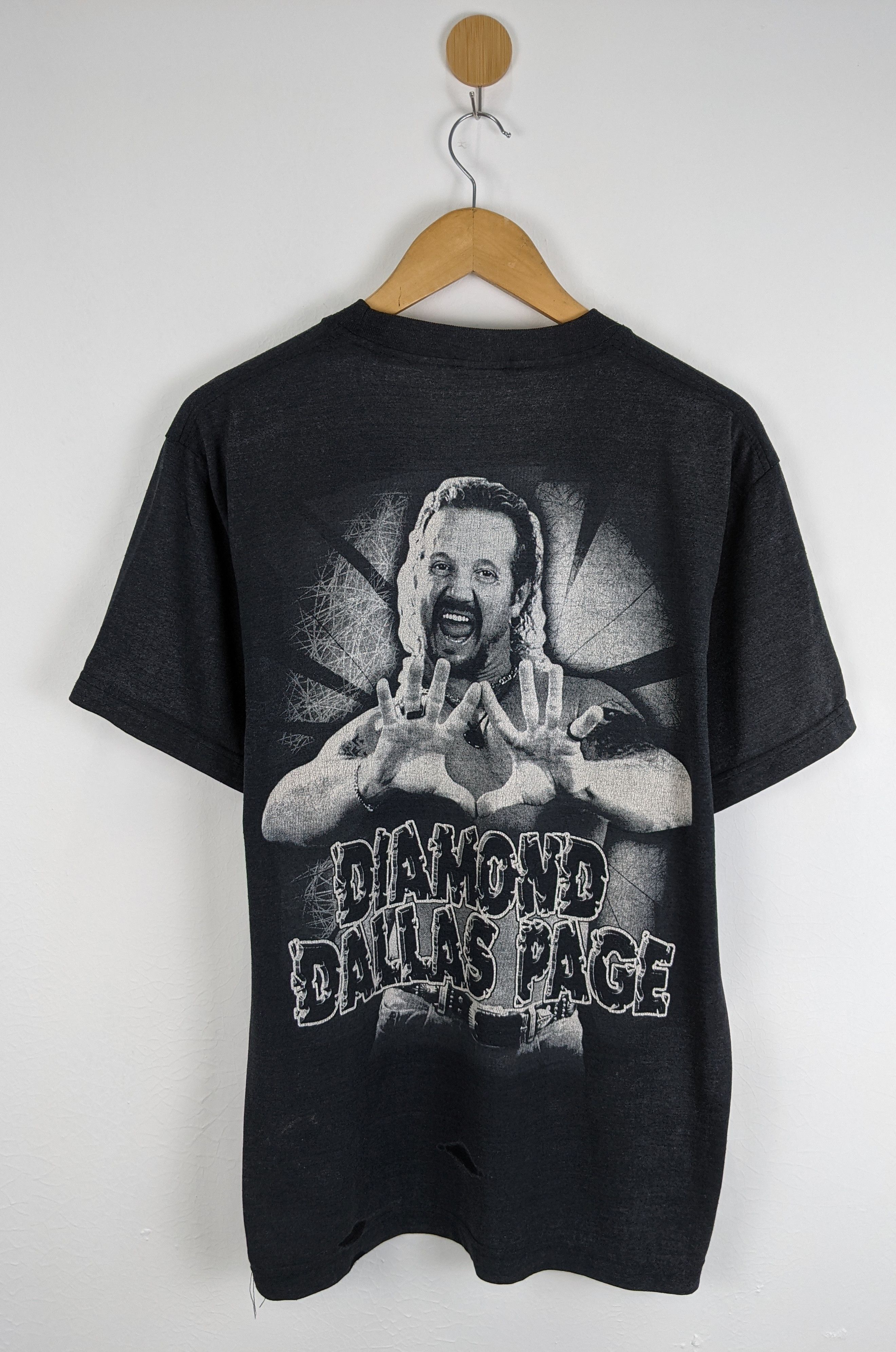 Vintage Vintage Bootleg Diamond Dallas Page Wrestling shirt Size US L / EU 52-54 / 3 - 2 Thumbnail