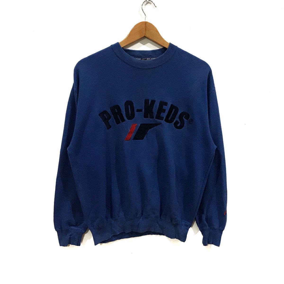 image of Pro Keds Big Logo Jumper Pullover Sweatshirt in Blue, Men's (Size Medium)