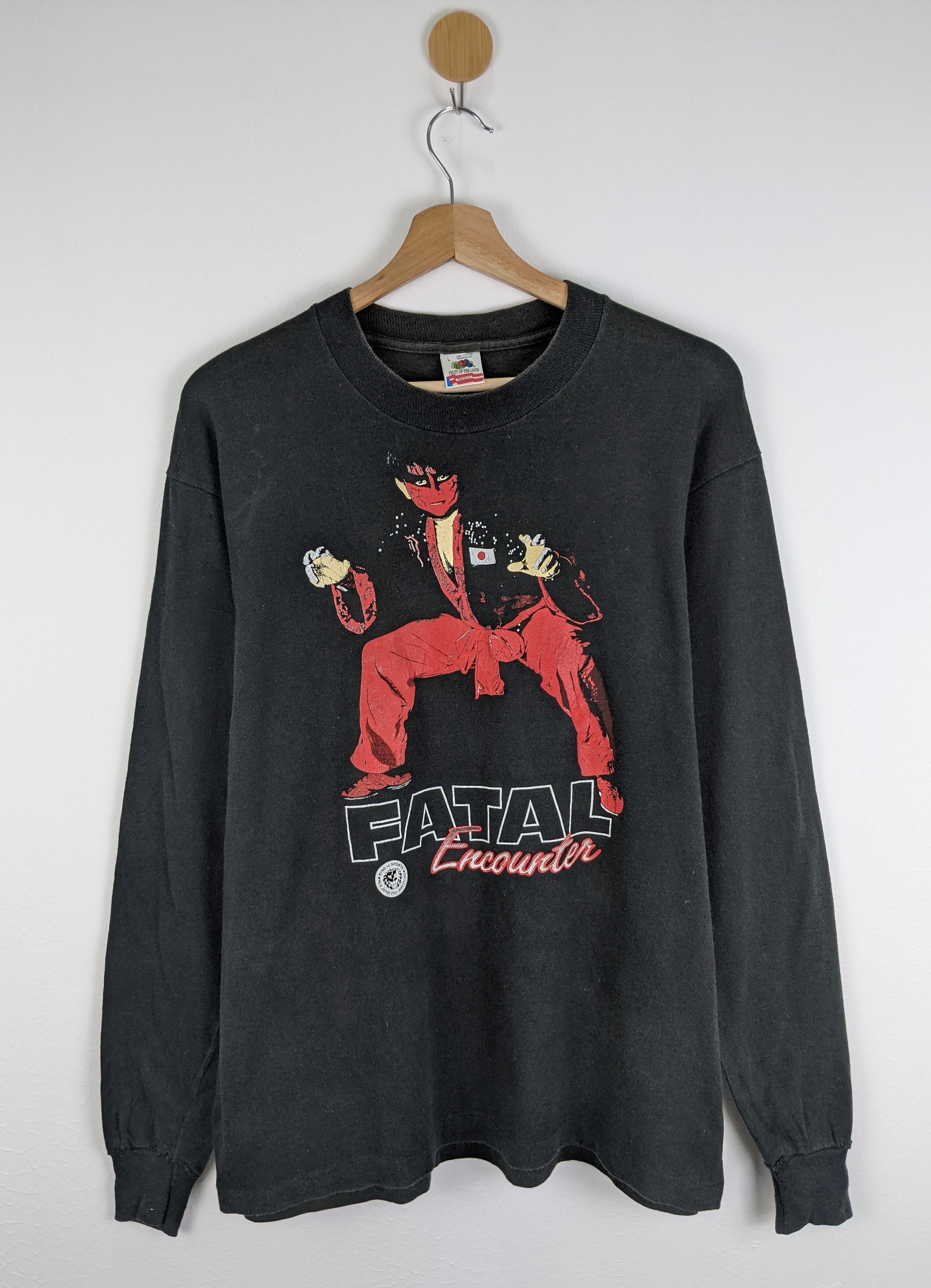 Vintage Vintage Fatal Encounter WWF Japan Pro Wrestling shirt Size US L / EU 52-54 / 3 - 1 Thumbnail
