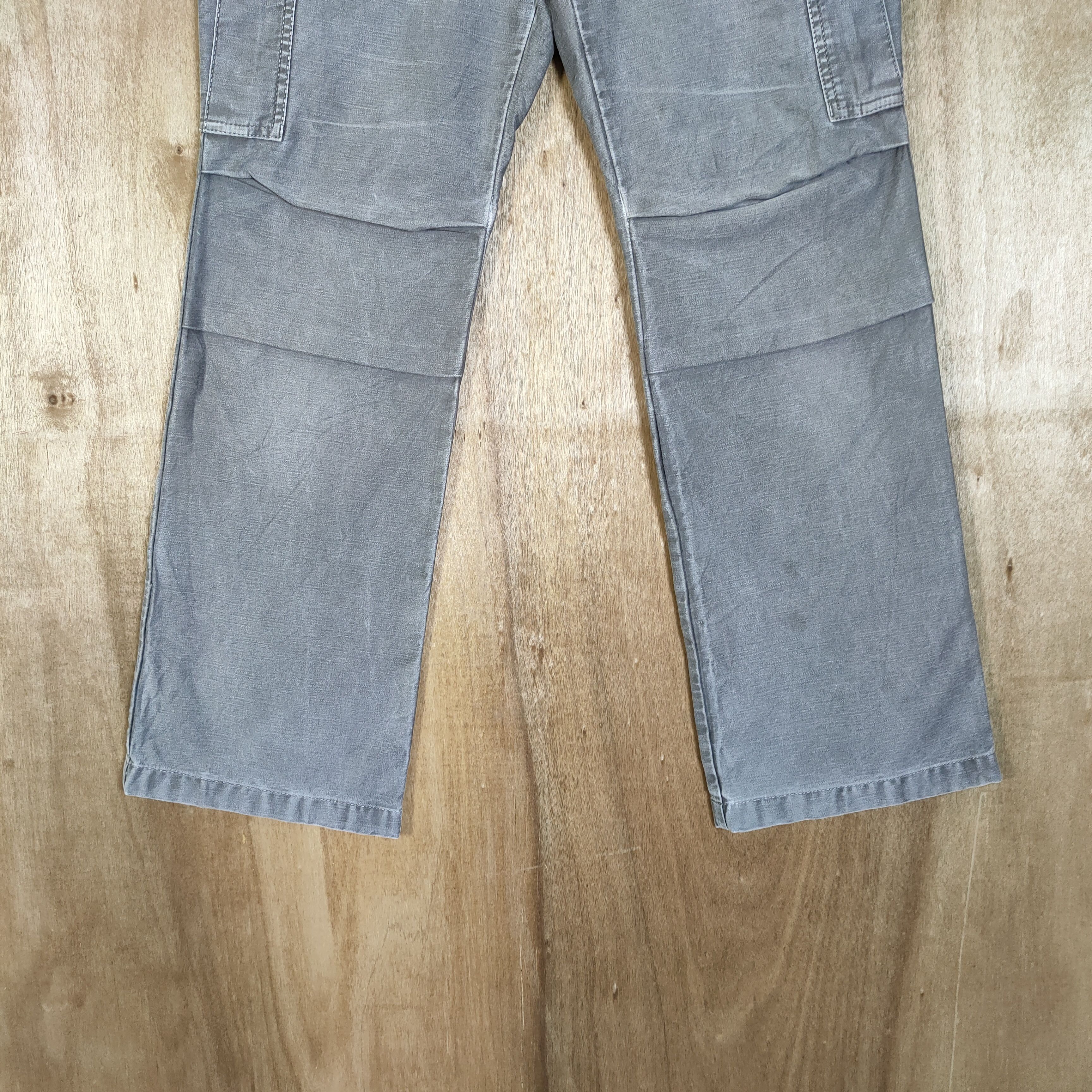 Vintage × junhashimoto VINTAGE JUNHASHIMOTO FADED FLARED CARGO PANTS Size US 30 / EU 46 - 4 Thumbnail