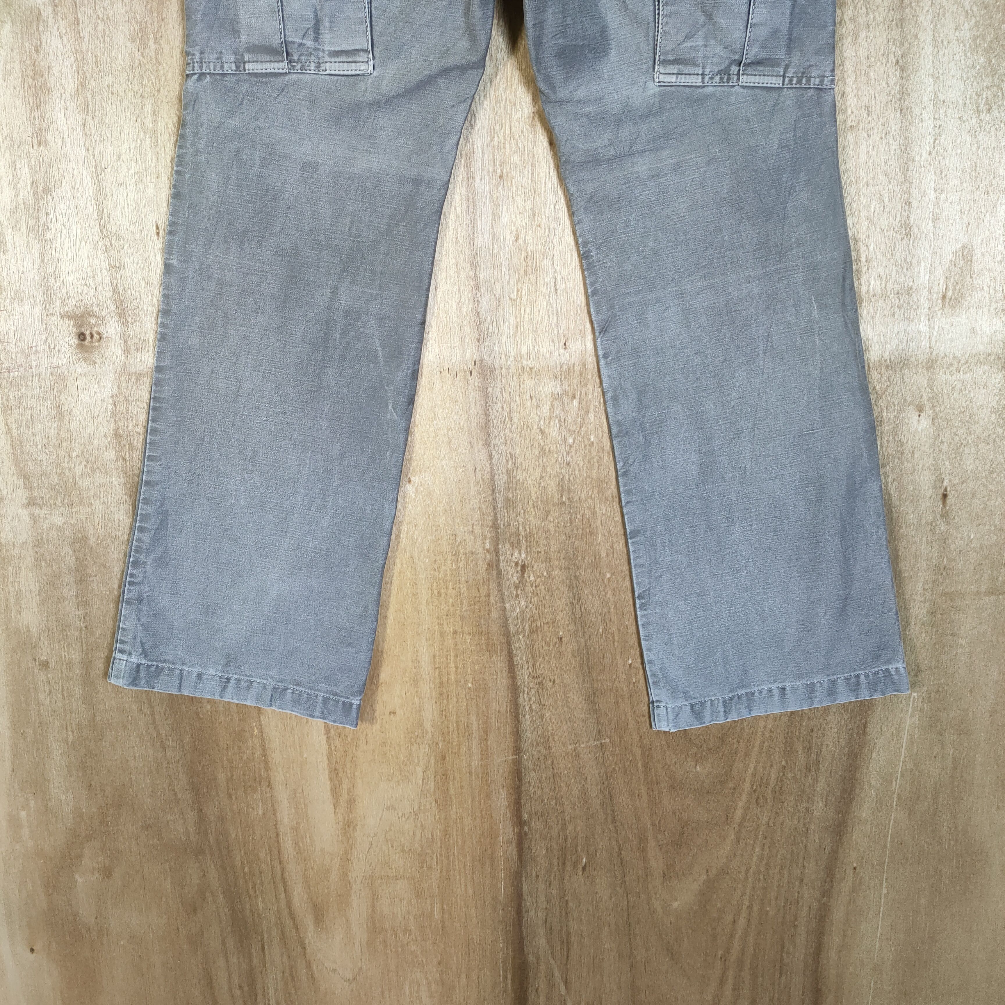 Vintage × junhashimoto VINTAGE JUNHASHIMOTO FADED FLARED CARGO PANTS Size US 30 / EU 46 - 12 Thumbnail