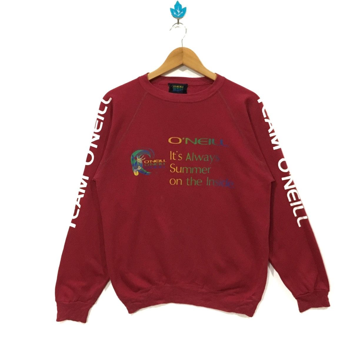 image of Oneill Big Logo Jumper Pullover Sweatshirt in Red, Men's (Size Medium)