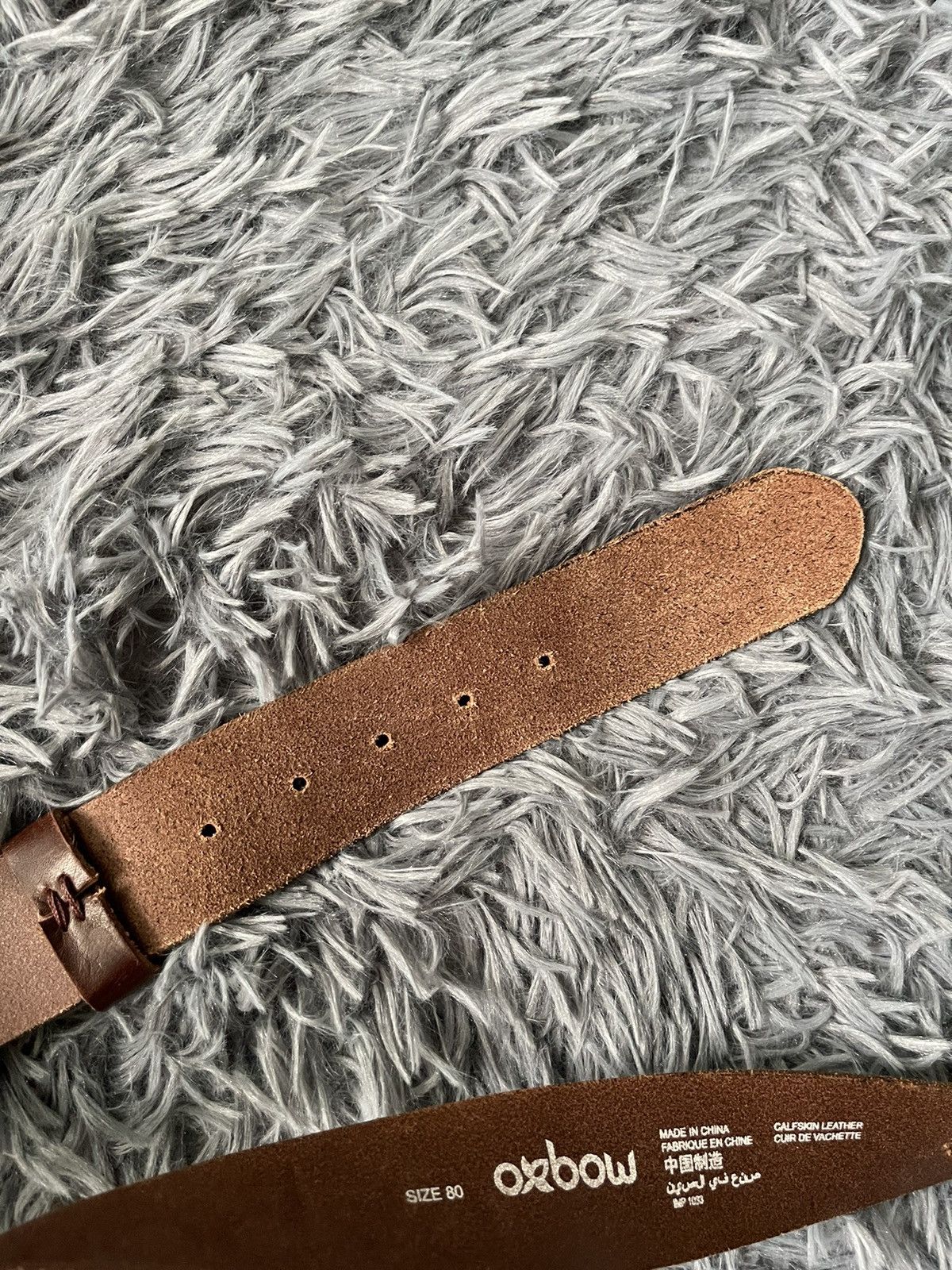Cowboy Equipment × Oxbow × Vintage Oxbow Y2K vintage western leather belt 100cm Size 32 - 4 Thumbnail