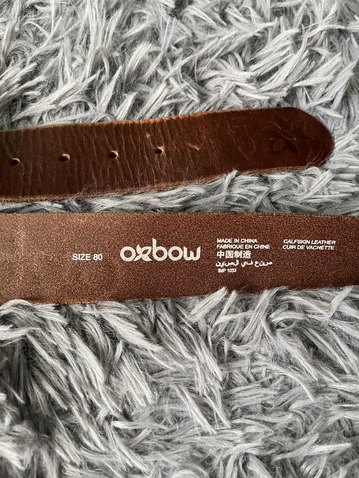 Cowboy Equipment × Oxbow × Vintage Oxbow Y2K vintage western leather belt 100cm Size 32 - 2 Thumbnail