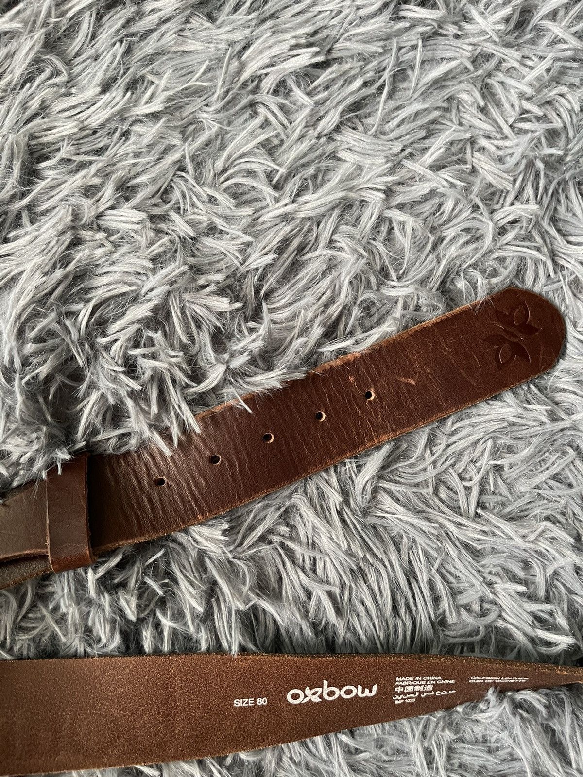 Cowboy Equipment × Oxbow × Vintage Oxbow Y2K vintage western leather belt 100cm Size 32 - 3 Thumbnail