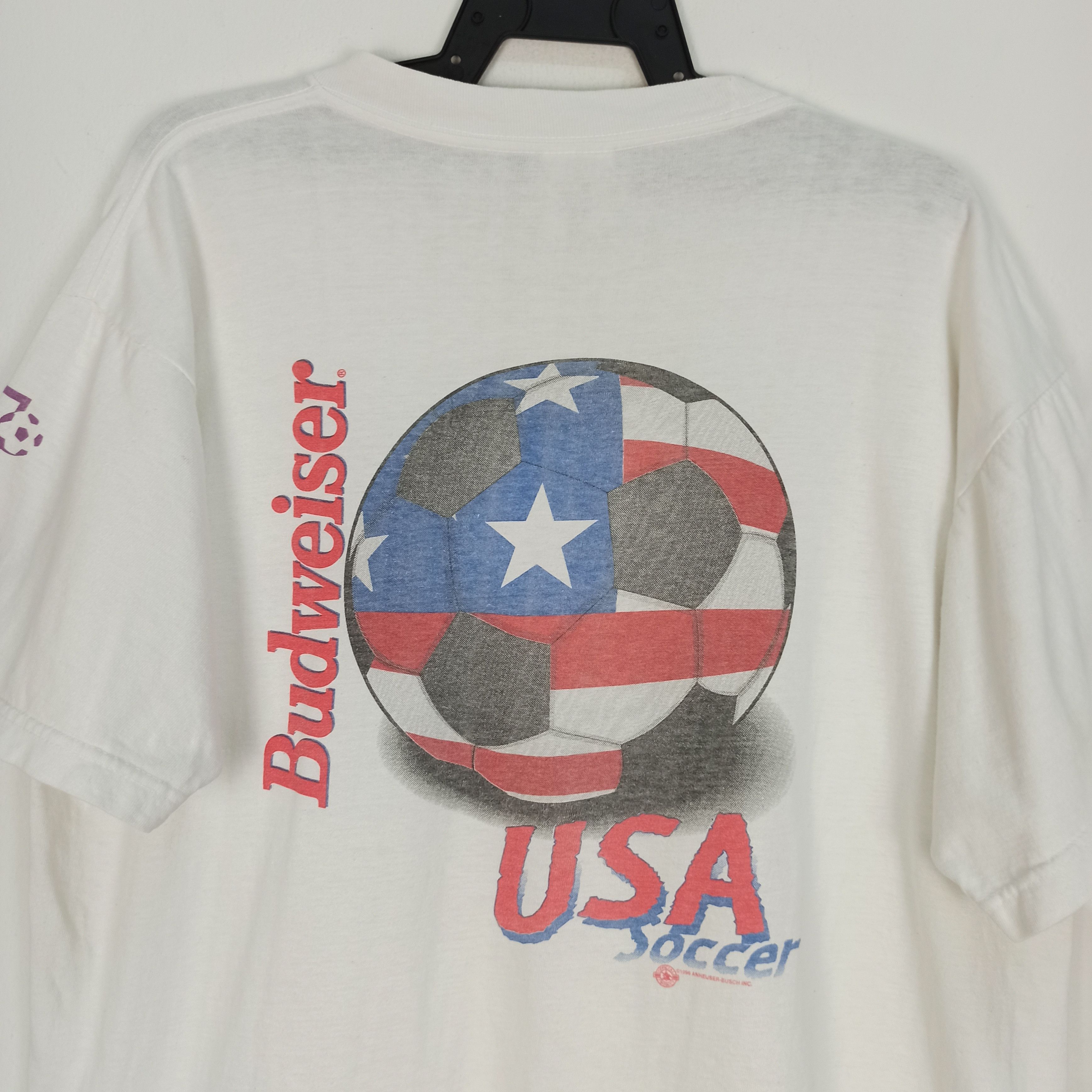 Budweiser Vintage 90s Olympic Soccer Atlanta 1996 Budweiser Tees Size US XL / EU 56 / 4 - 2 Thumbnail