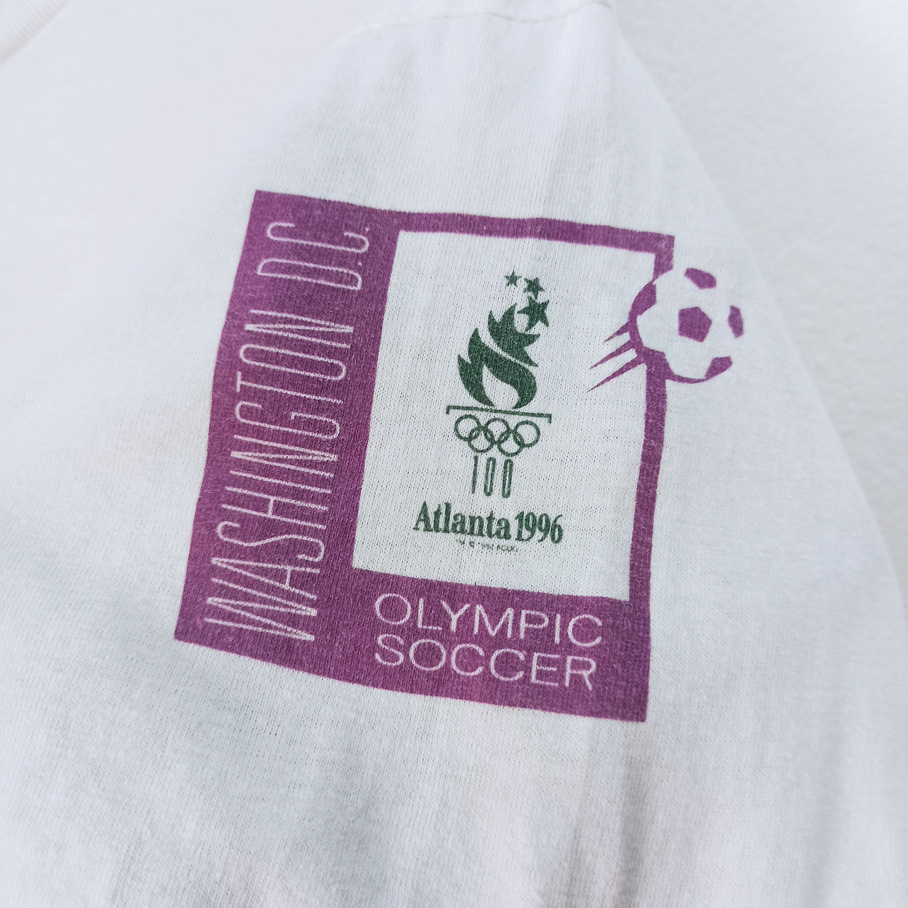 Budweiser Vintage 90s Olympic Soccer Atlanta 1996 Budweiser Tees Size US XL / EU 56 / 4 - 8 Thumbnail