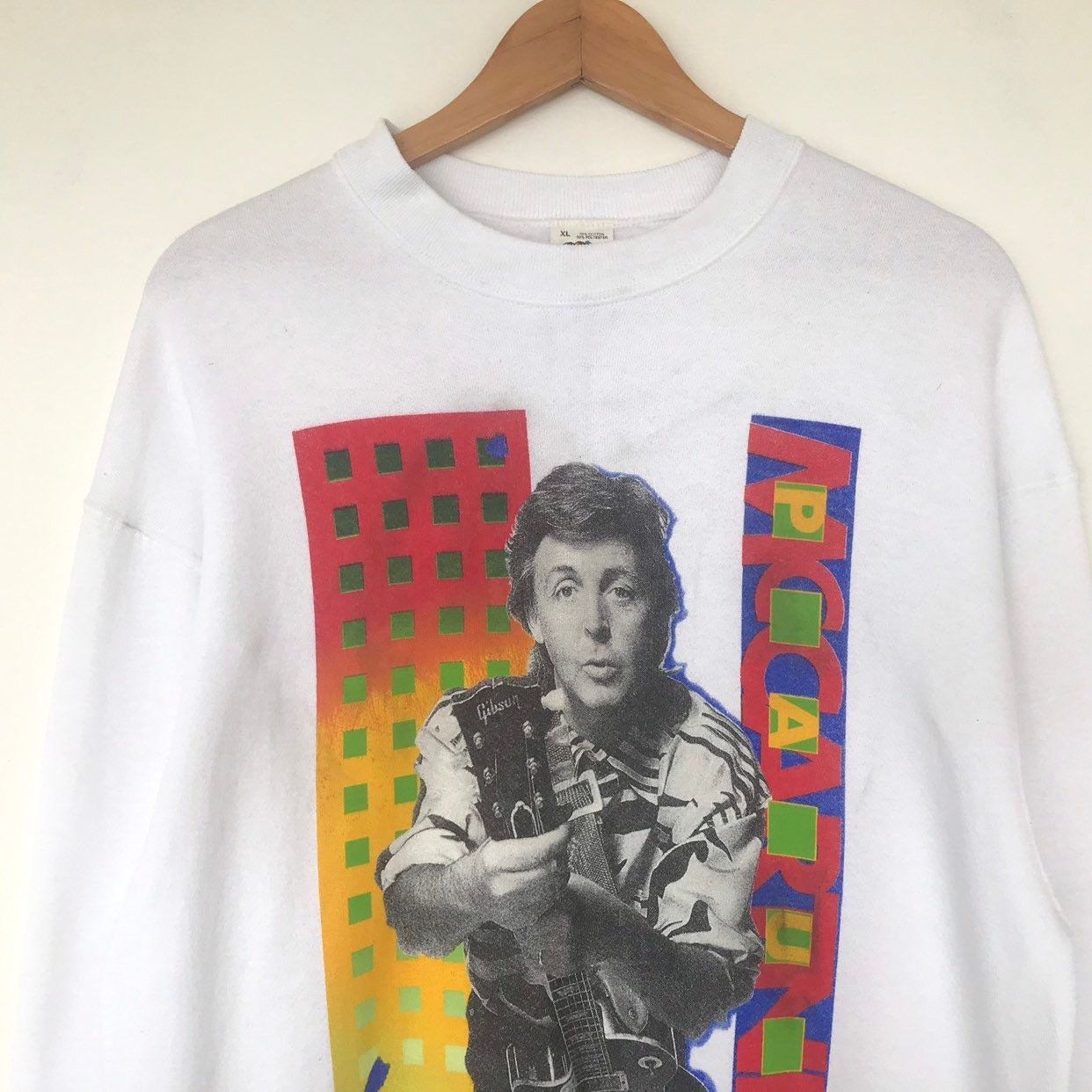 Band Tees vintage 80s the beatles jumper pullover sweatshirt Size US XL / EU 56 / 4 - 4 Thumbnail