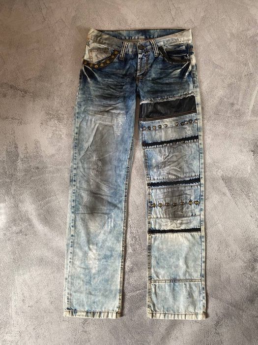 Vintage rare Y2K Faded Blue crazy rap pants | Grailed
