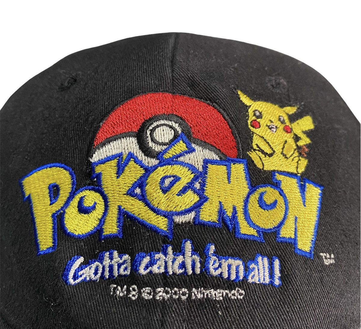 Nintendo × Pokemon × Vintage 💎GRAIL💎 VINTAGE 90’s POKEMON EMBOIDERY CAP Size ONE SIZE - 2 Thumbnail