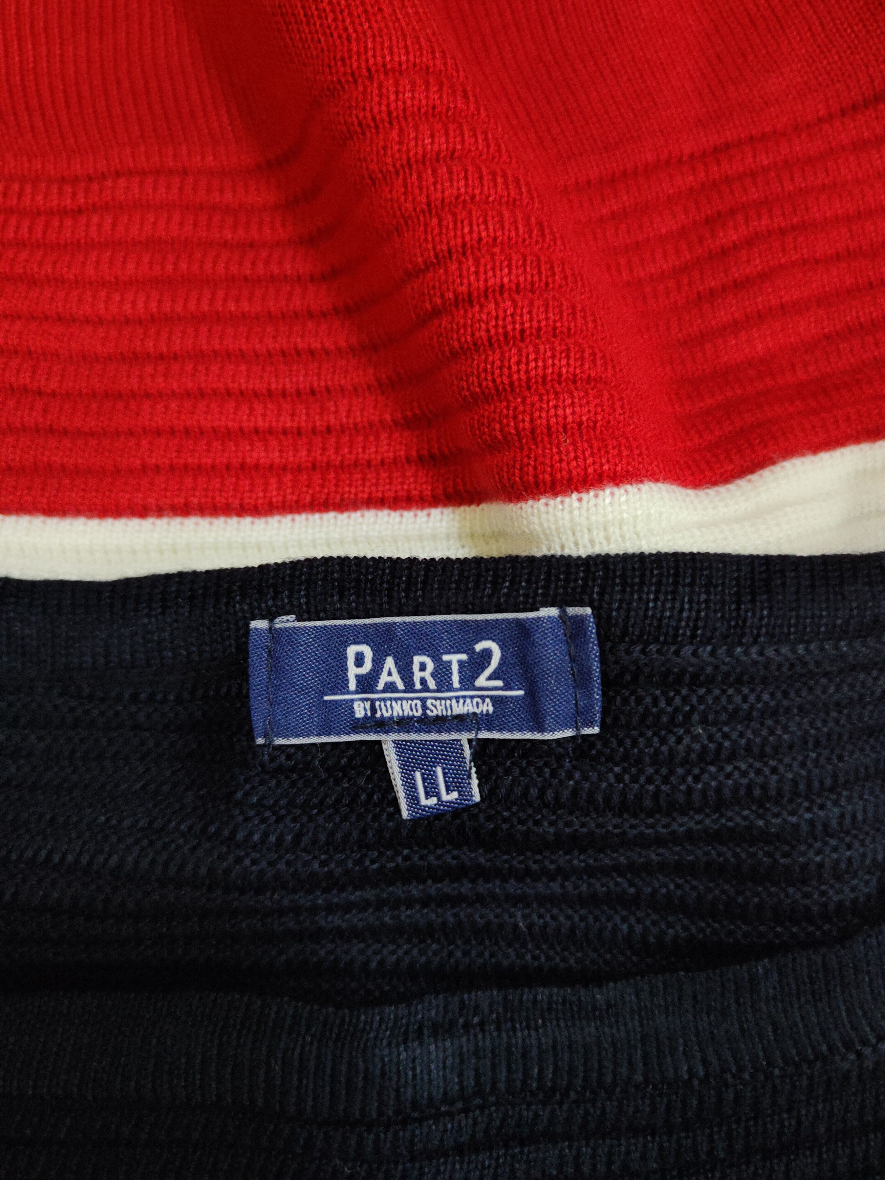 Junko Shimada Part 2 by Junko Shimada Blue/Red Knitwear #188B Size US L / EU 52-54 / 3 - 11 Thumbnail