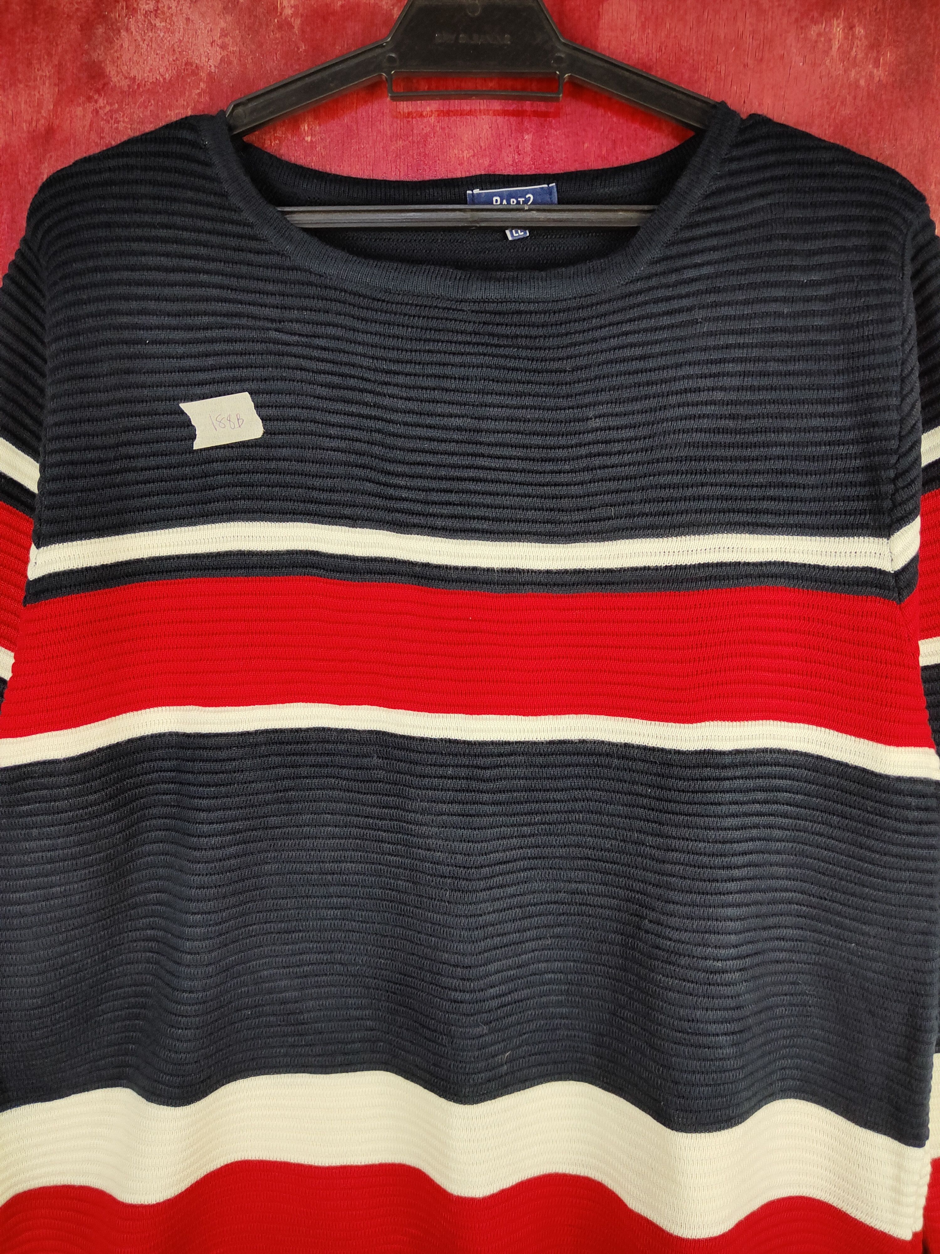 Junko Shimada Part 2 by Junko Shimada Blue/Red Knitwear #188B Size US L / EU 52-54 / 3 - 2 Thumbnail