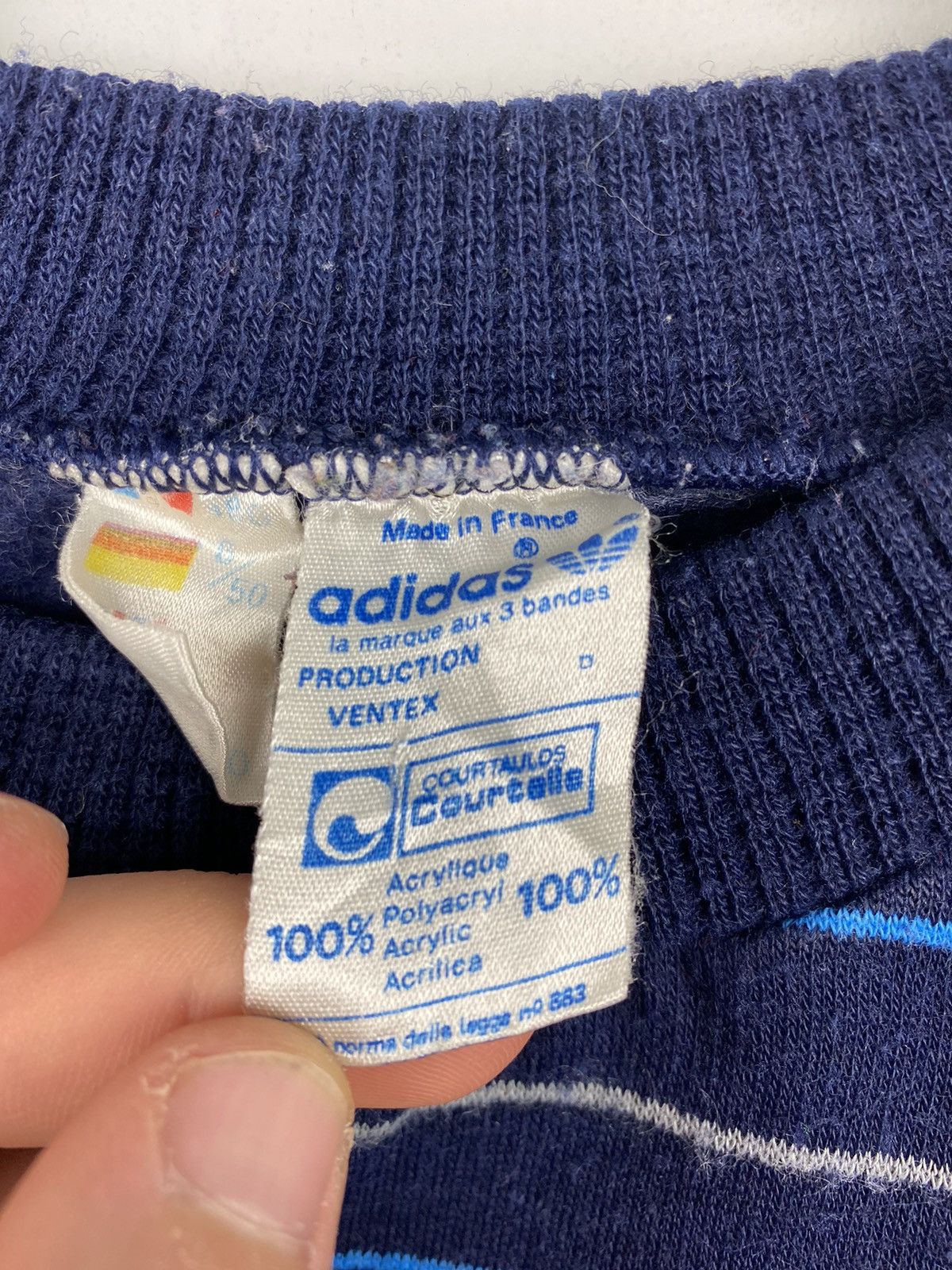 Adidas Adidas Ventex Made In France 80s Football Sweatshirt PSG Size US M / EU 48-50 / 2 - 8 Thumbnail