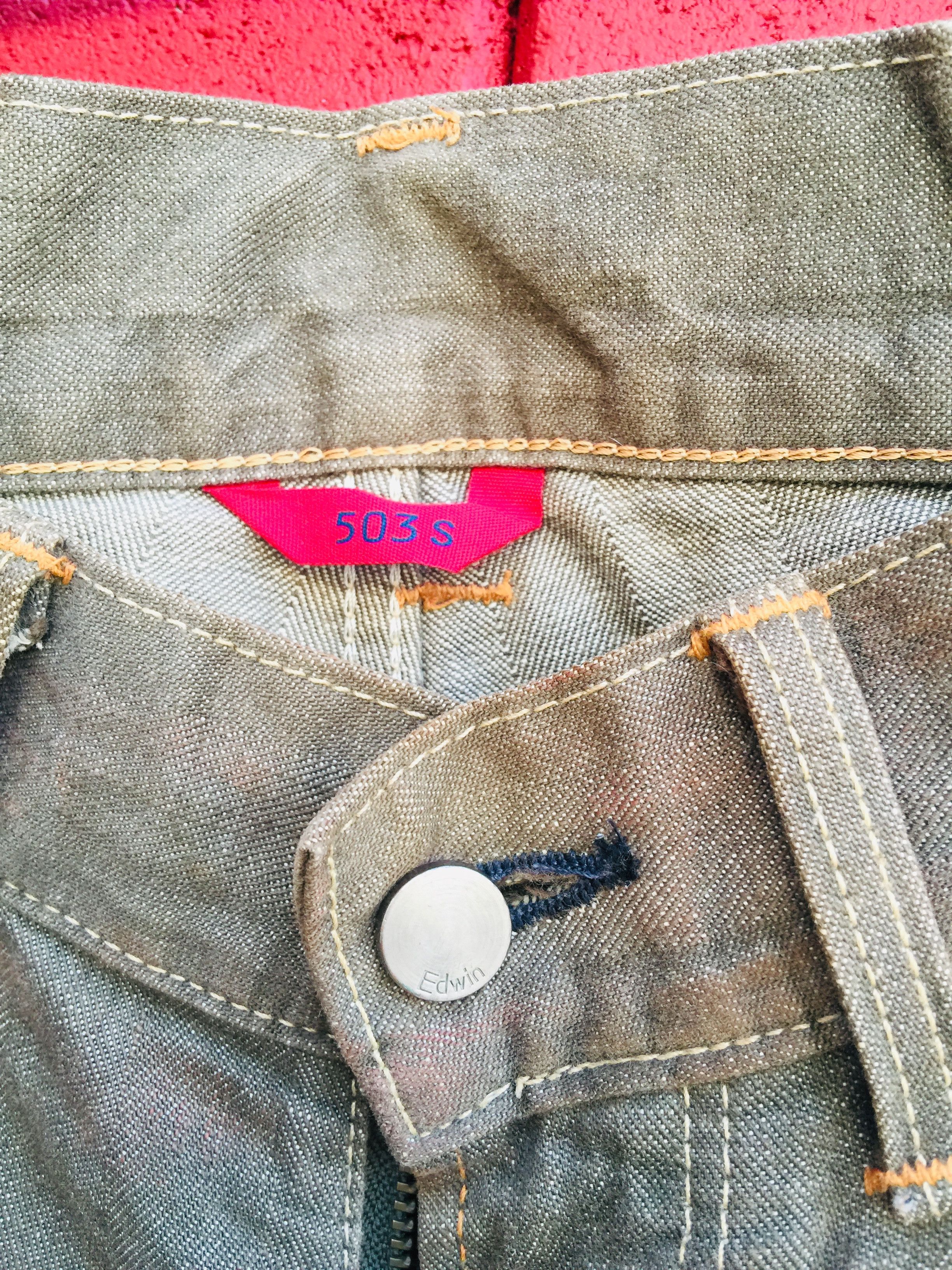 Edwin × Japanese Brand Vintage Edwin Distressed Denim Travis Scott Fashion Style Size US 32 / EU 48 - 6 Thumbnail