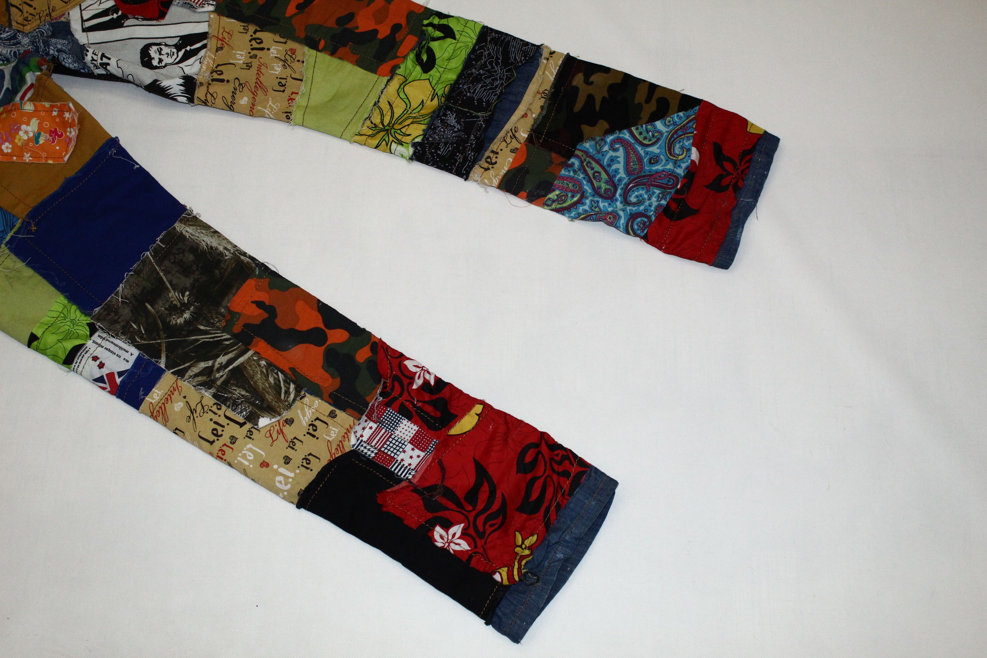 Beauty Beast RARE VTG💥Japanese Patchwork Denim Biepa Jeans 1971 Size US 36 / EU 52 - 8 Thumbnail