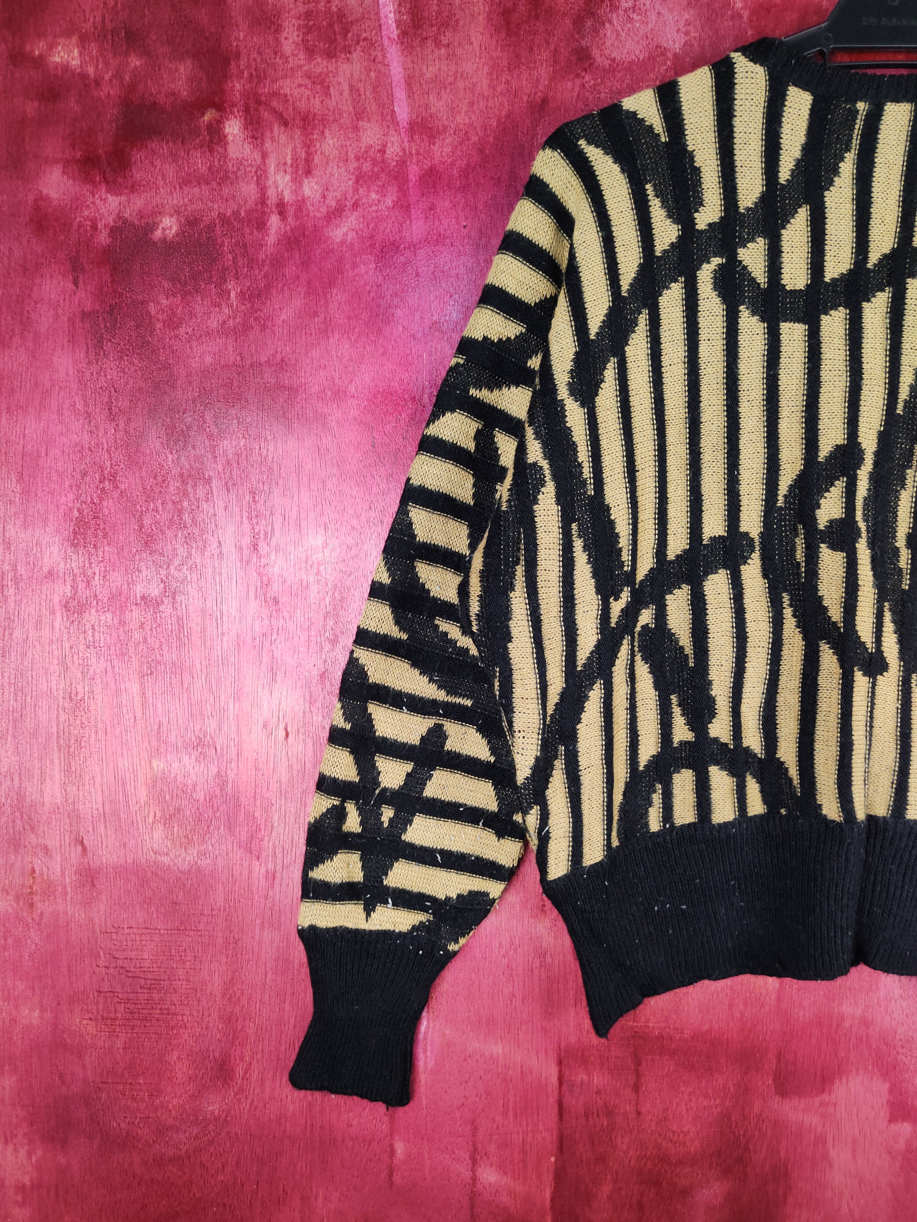 Japanese Brand Japanese Brand Black/Yellow Knitwear Sweatshirt #224B Size S / US 4 / IT 40 - 8 Thumbnail