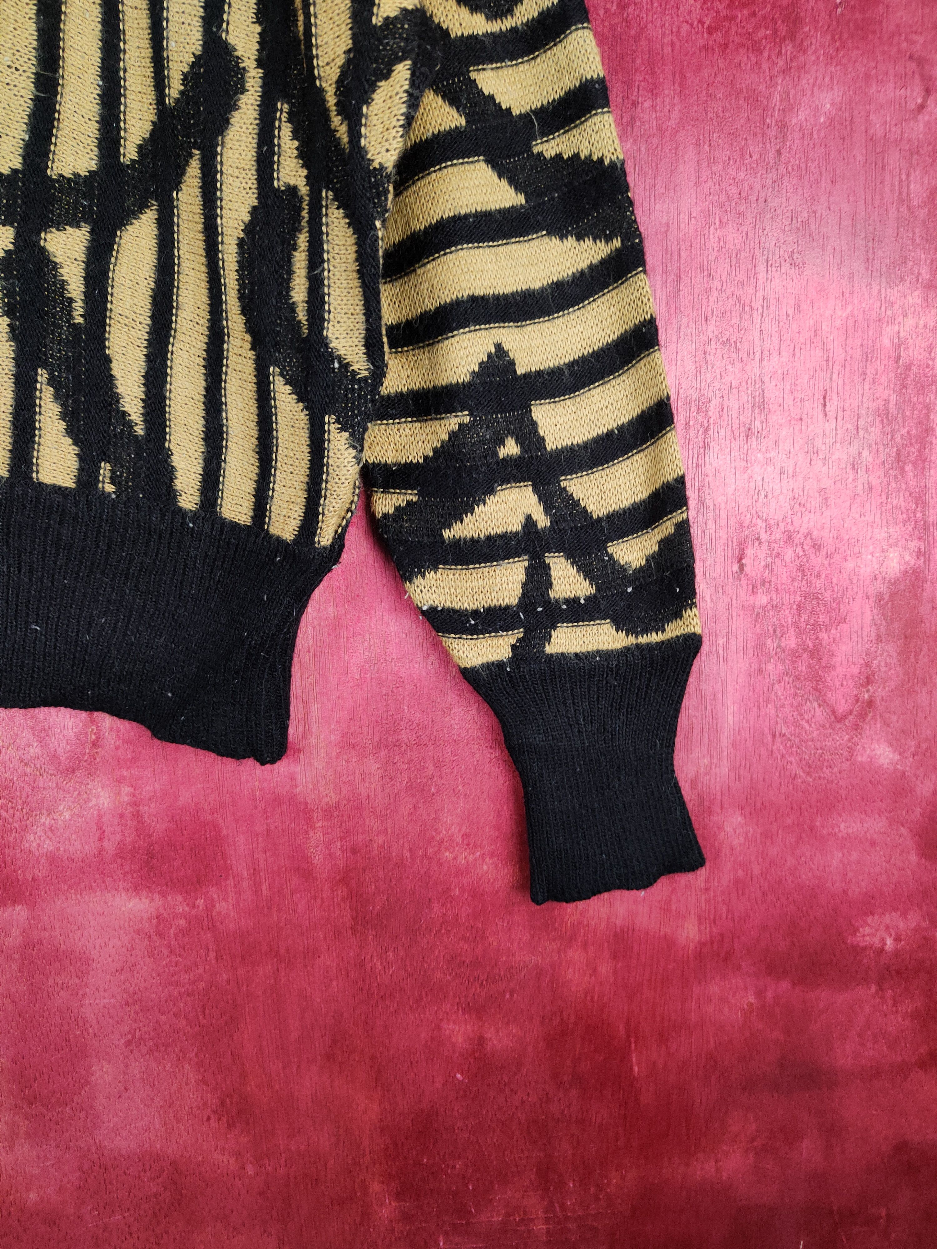 Japanese Brand Japanese Brand Black/Yellow Knitwear Sweatshirt #224B Size S / US 4 / IT 40 - 6 Thumbnail