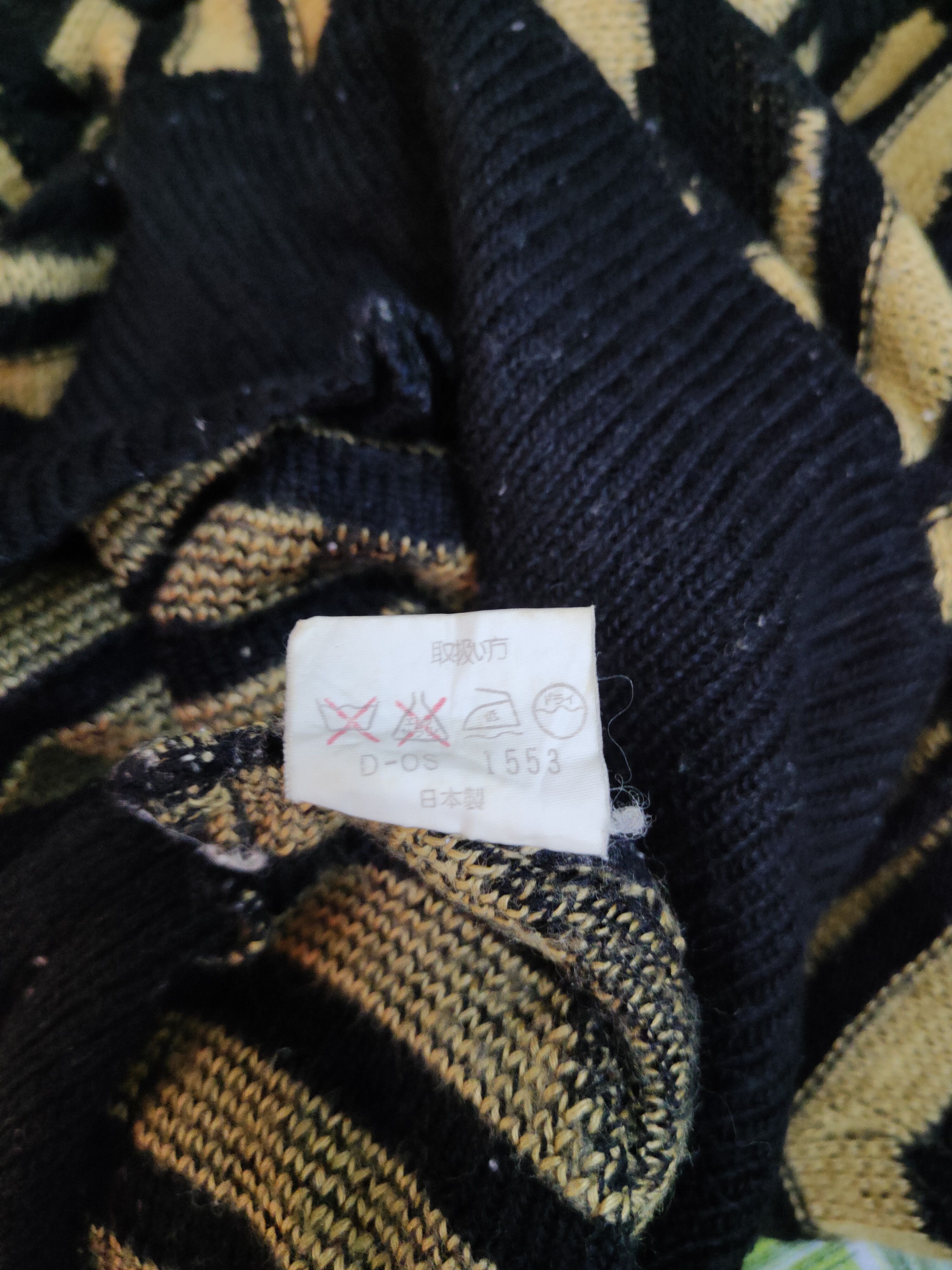 Japanese Brand Japanese Brand Black/Yellow Knitwear Sweatshirt #224B Size S / US 4 / IT 40 - 10 Thumbnail