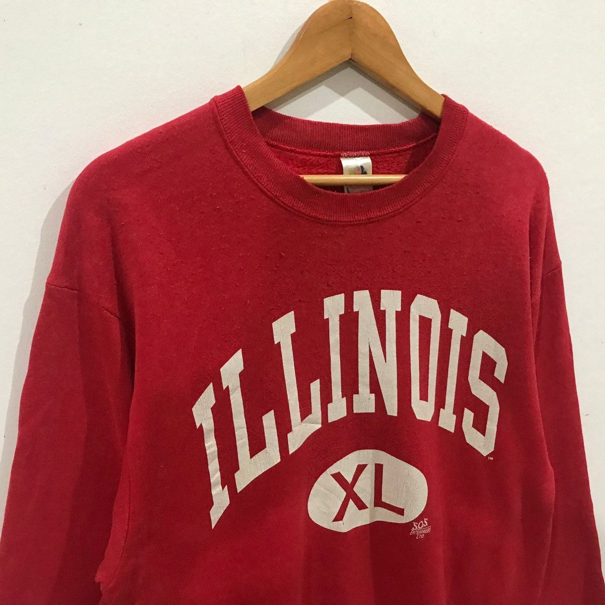 Vintage vintage illinois XL big logo jumper pullover sweatshirt Size US M / EU 48-50 / 2 - 3 Thumbnail