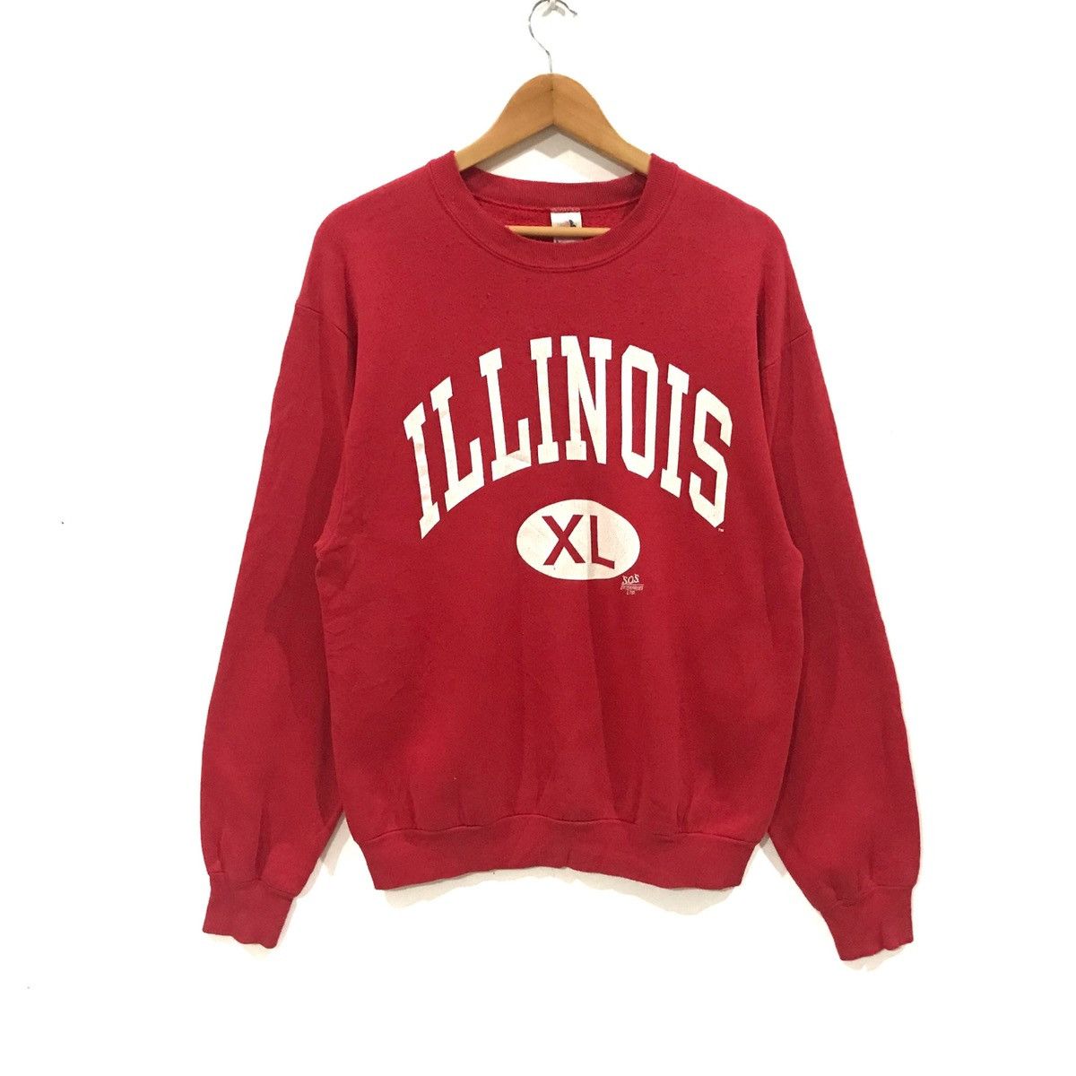vintage illinois XL big logo jumper pullover sweatshirt