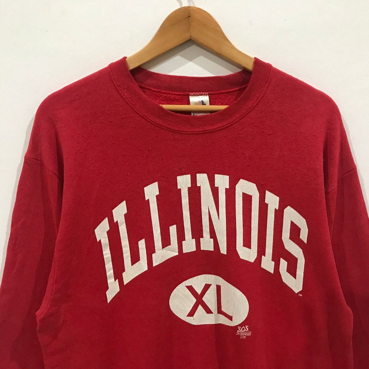 Vintage vintage illinois XL big logo jumper pullover sweatshirt Size US M / EU 48-50 / 2 - 2 Thumbnail
