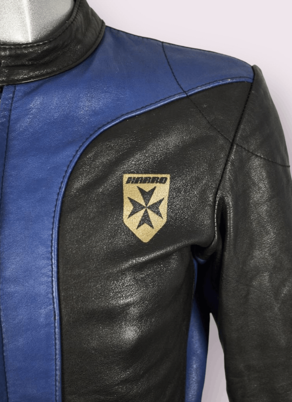 Vintage HARRO Vintage 80s Leather Motorcycle Racing Biker Suit Size US 32 / EU 48 - 5 Thumbnail
