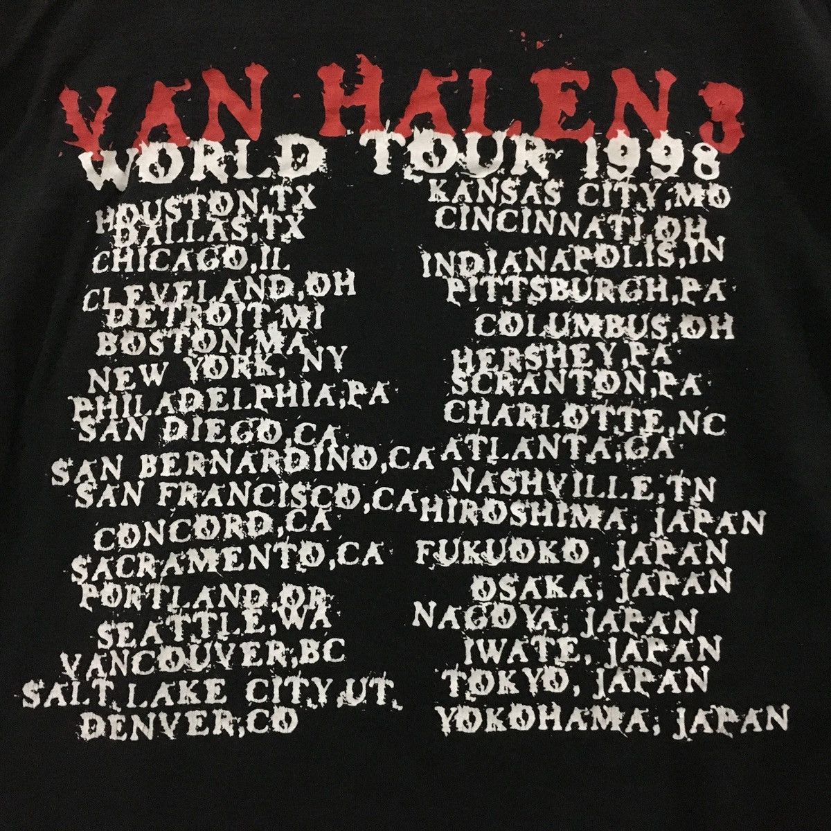 Band Tees vintage van halen 1998 black colour shirt Size US M / EU 48-50 / 2 - 4 Thumbnail