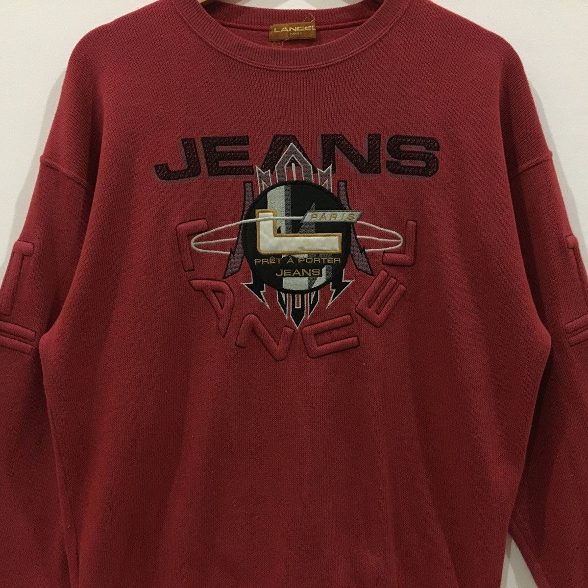 Japanese Brand vintage lancel paris jeans jumper pullover sweatshirt Size US M / EU 48-50 / 2 - 2 Thumbnail
